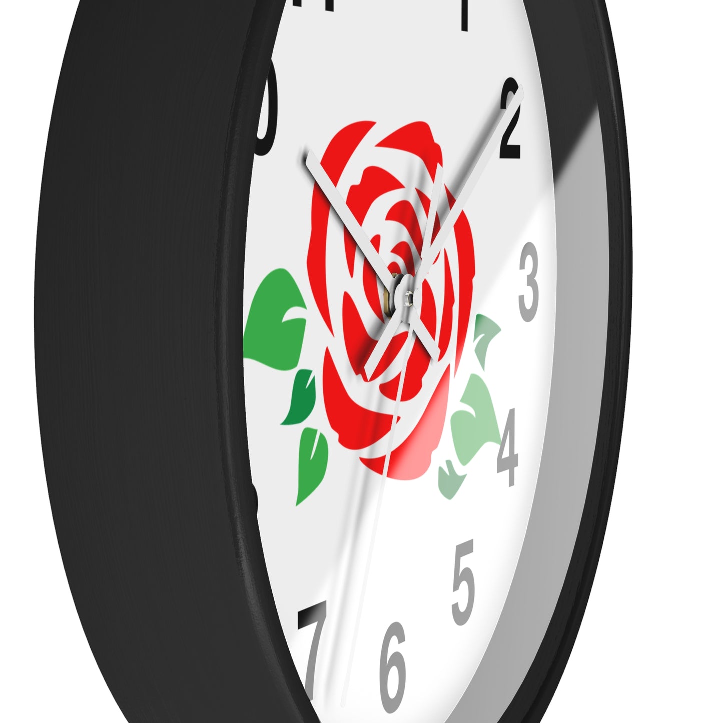Rose Floral Wall Clock | Elegant Home Décor, Gift for Flower Lovers, Timeless Design, Spring Decor, Birthday Gift