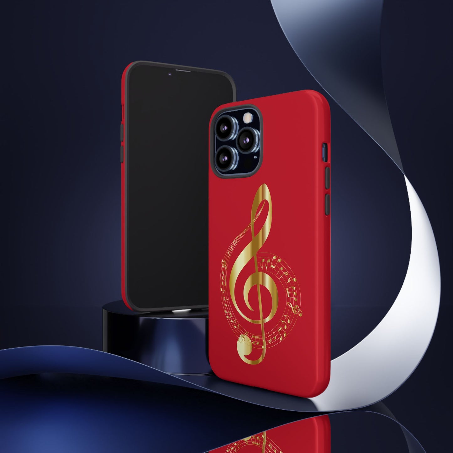 Tough Cases - Red Musical Note