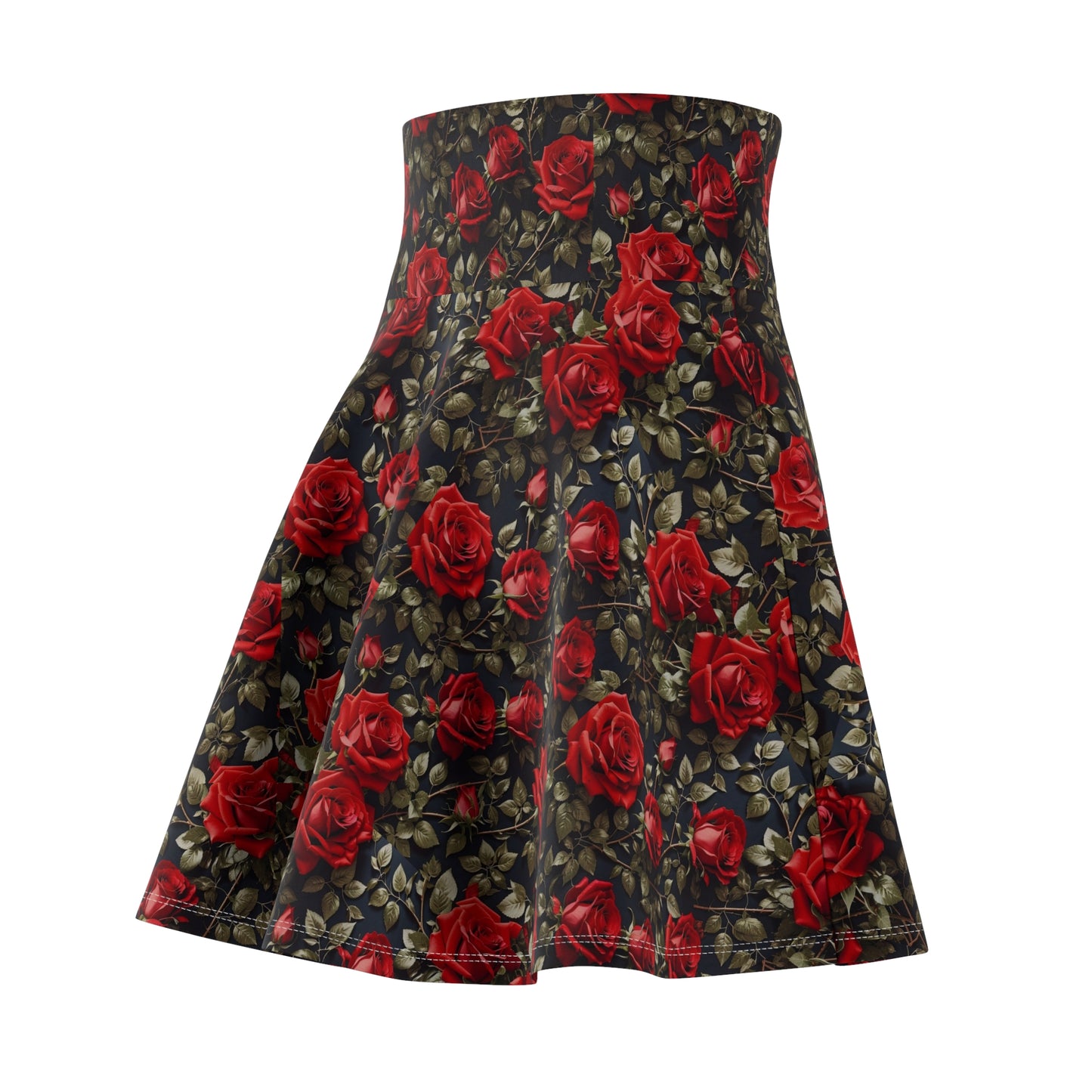 Floral Print Women's Skater Skirt, Trendy Summer Fashion, Garden Party Outfit, Casual Everyday Wear, Gift for Her