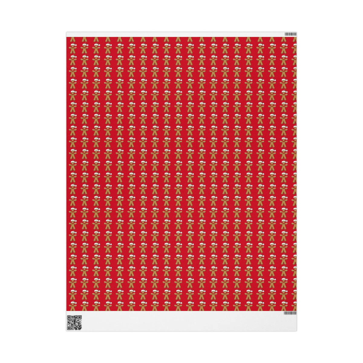 Festive Wrapping Paper for Gift-Giving, Christmas Wrap, Holiday Decorations, Gift Wrap for Birthdays, Gingerbread Theme