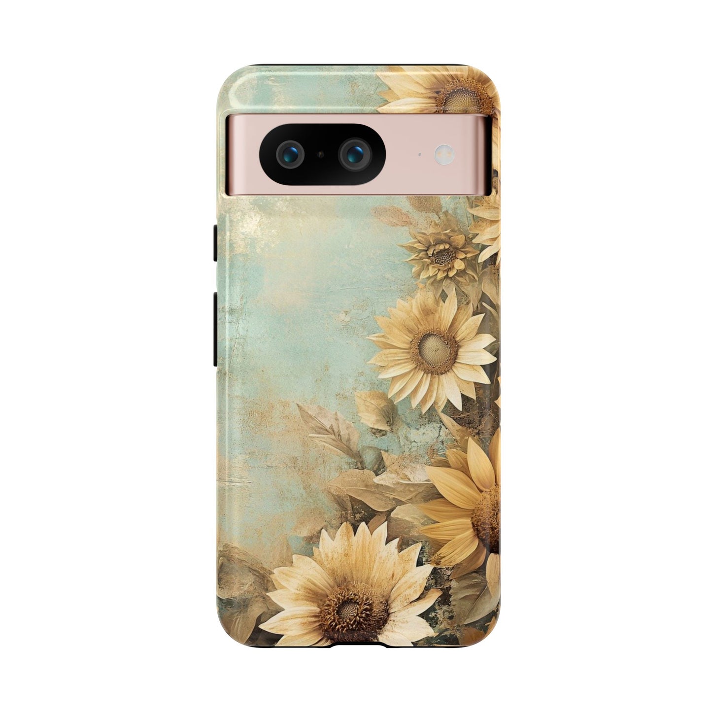 Sunflower Phone Case, Tough Shell Floral Cover, Nature Inspired Gift, Durable Protective Case, Perfect for Spring and Summer