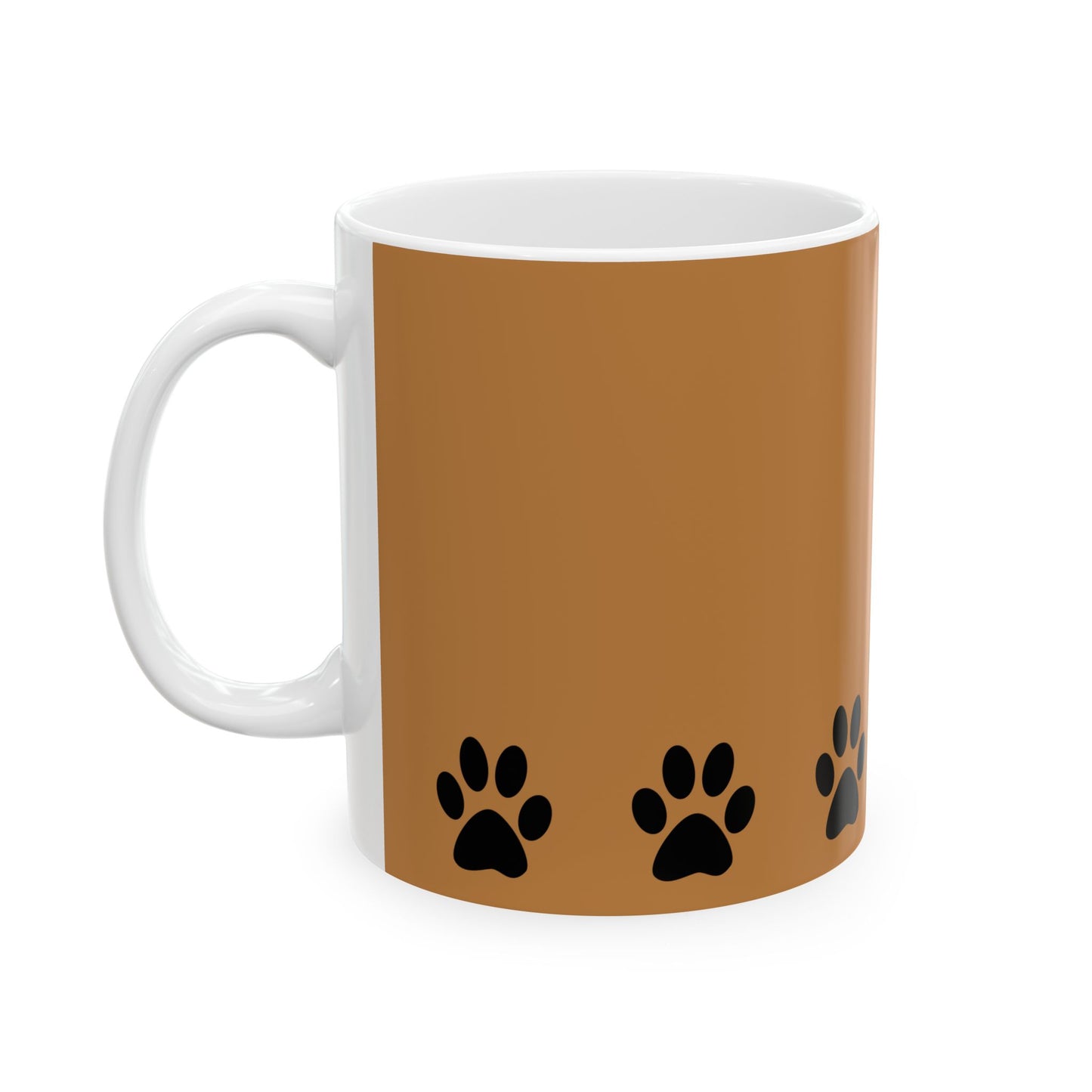Paw Print Ceramic Mug - Ideal for Pet Lovers, Dog Owners, Animal Enthusiasts, Gift for Pet Birthdays, Cozy Coffee Moments, Kitchen Decor
