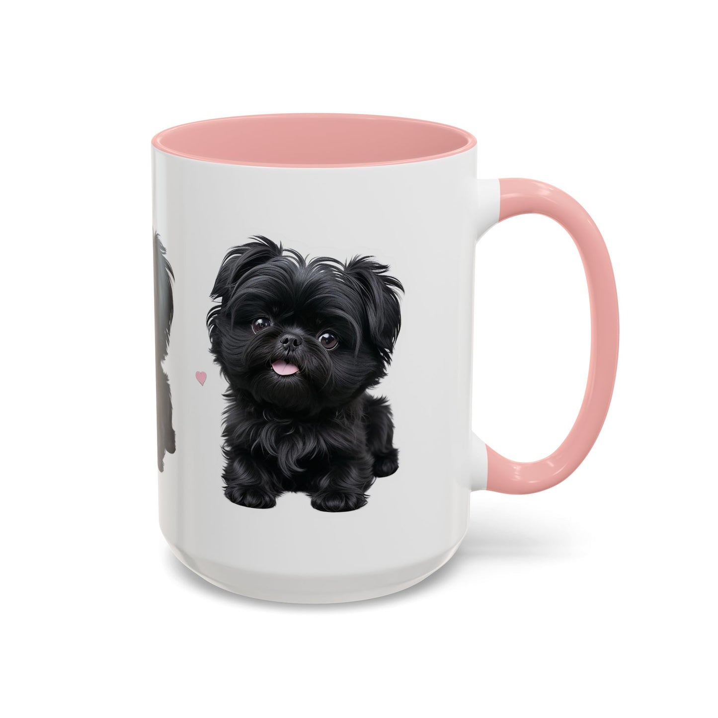 Cute Pug Accent Coffee Mug, Pet Lover Gift, Coffee Cup, Dog Mom Mug, Black Dog Ceramic Mug