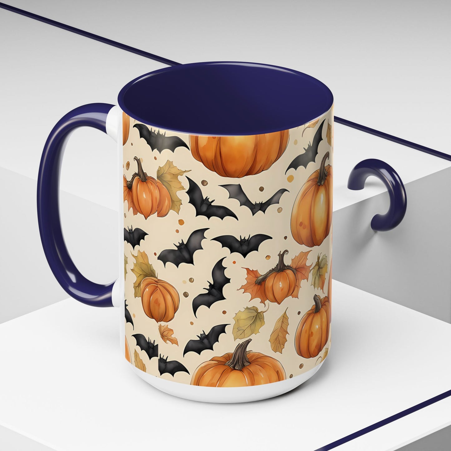 Pumpkin Halloween Coffee Mug, Fall Decor Mugs, Spooky Halloween Gifts, Autumn Drinkware, Seasonal Coffee Cups