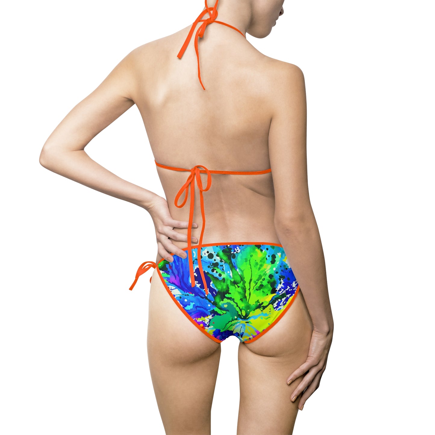 Vibrant Tie-Dye Women's Bikini Swimsuit, Beachwear, Summer Swim, Pool Party, Vacation Swimwear, Festival Outfit