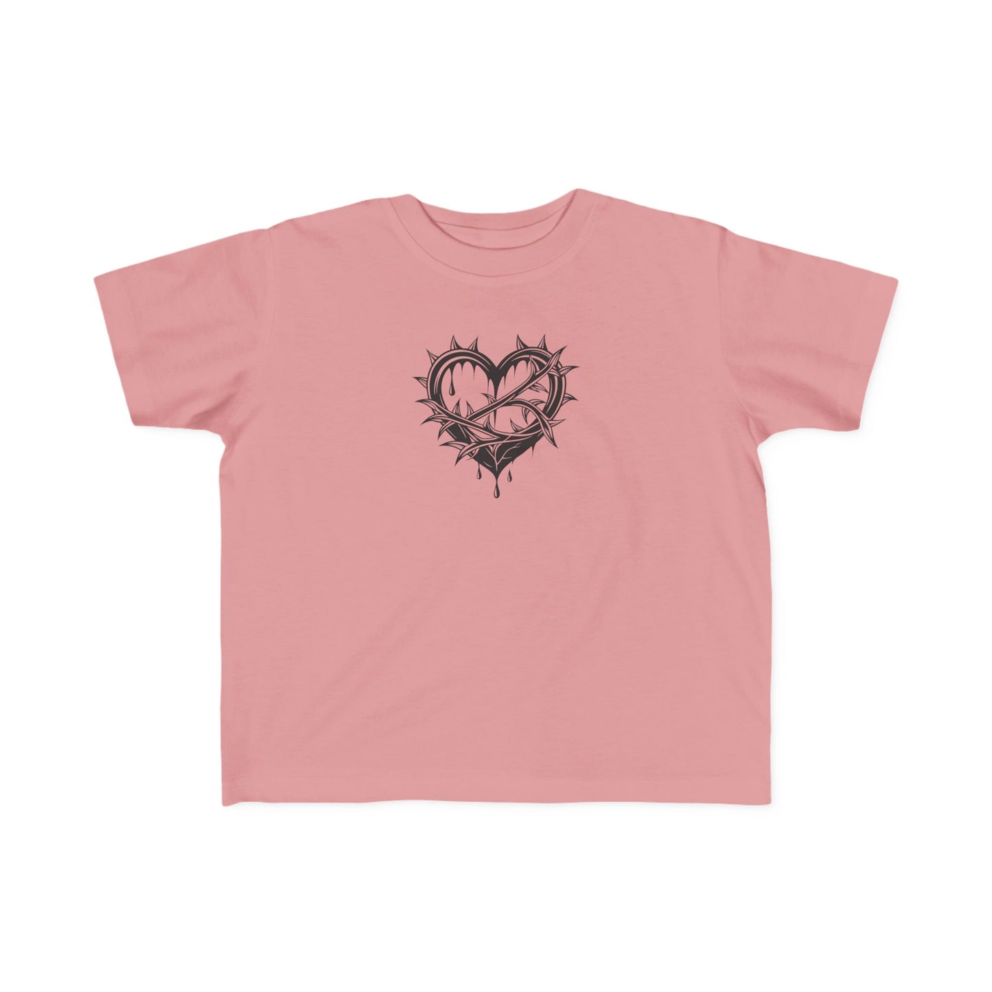 Toddler's Heart & Thorn Tee, Cute Kids T-Shirt, Children's Graphic Shirt, Gift for Toddlers, Cool Summer Outfit