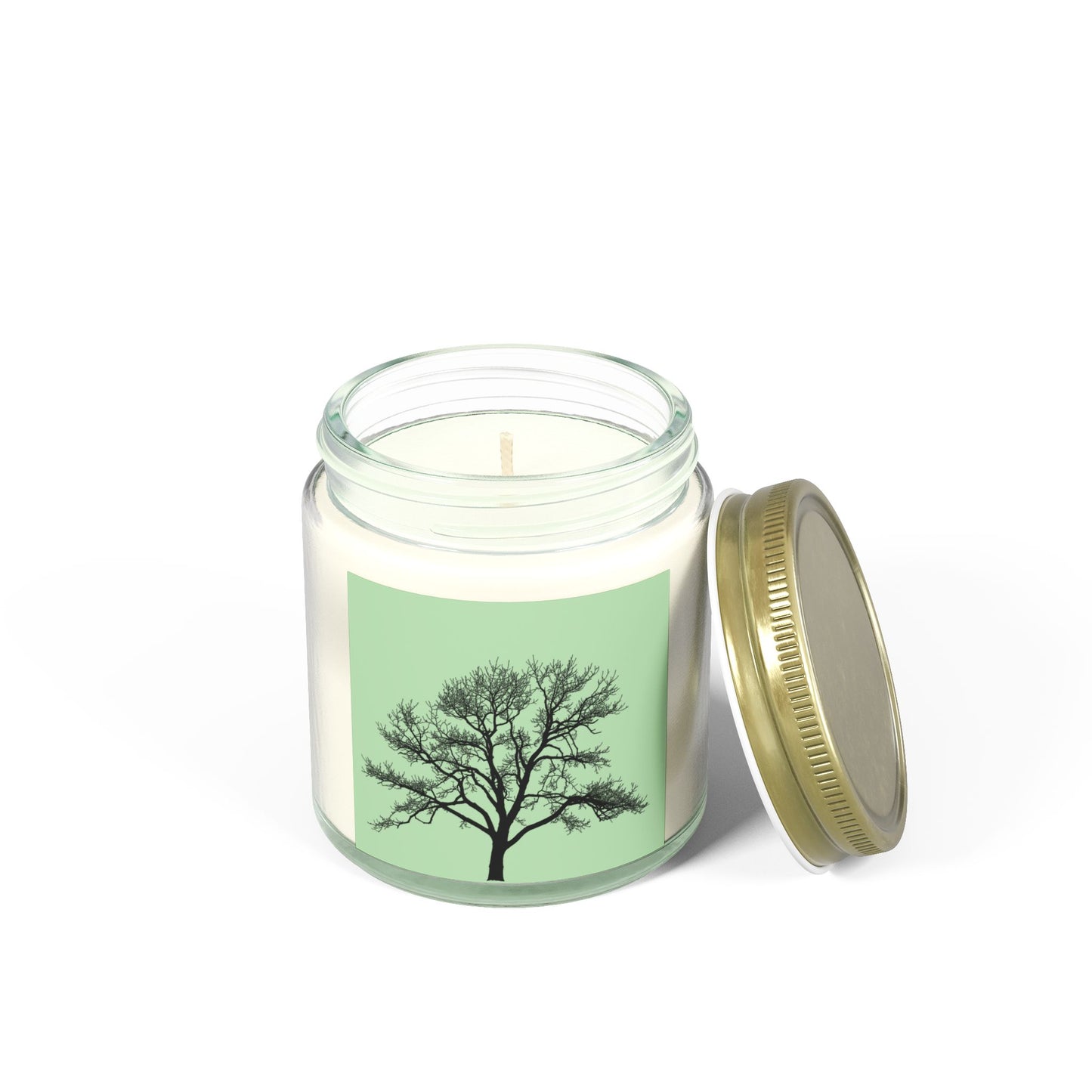 Nature-Inspired Scented Candles, Eco-Friendly Coconut Apricot Wax, Tree Design for Relaxation, Home Decor, Gift for Any Occasion
