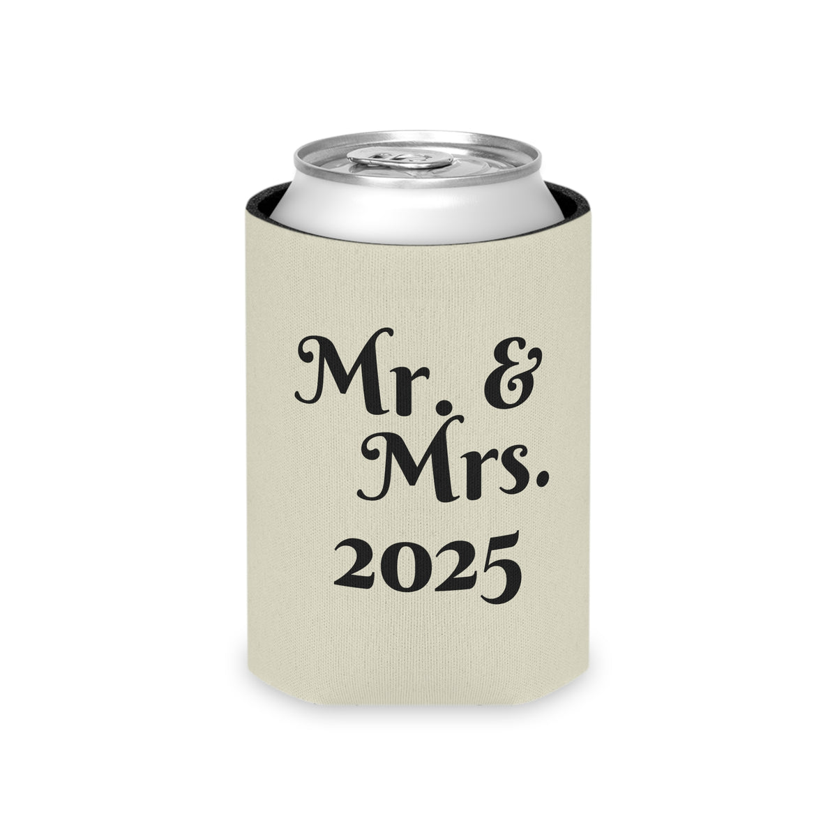 Personalized Can Cooler for Weddings, Fun Party Favor, Mr. & Mrs. 2025 Drink Holder, Today is the Day Koozie, Summer Gatherings