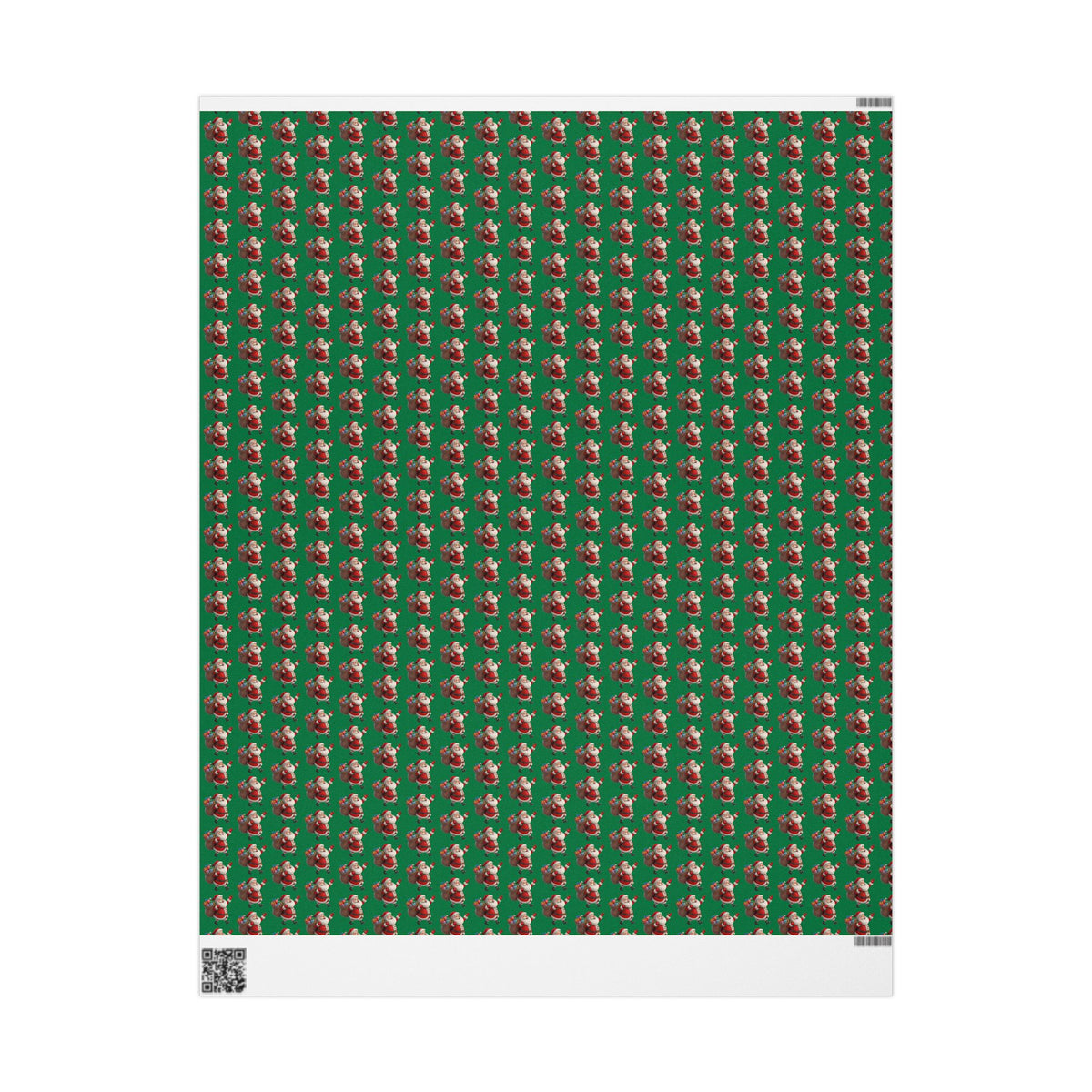 Christmas Dachshund Wrapping Paper — Green Santa Dog Gift Wrap
