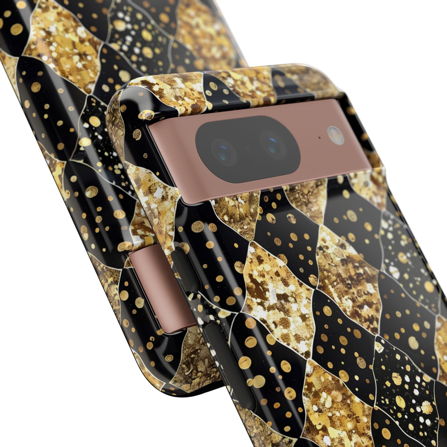 Elegant Gold & Black Phone Case for Tough Protection