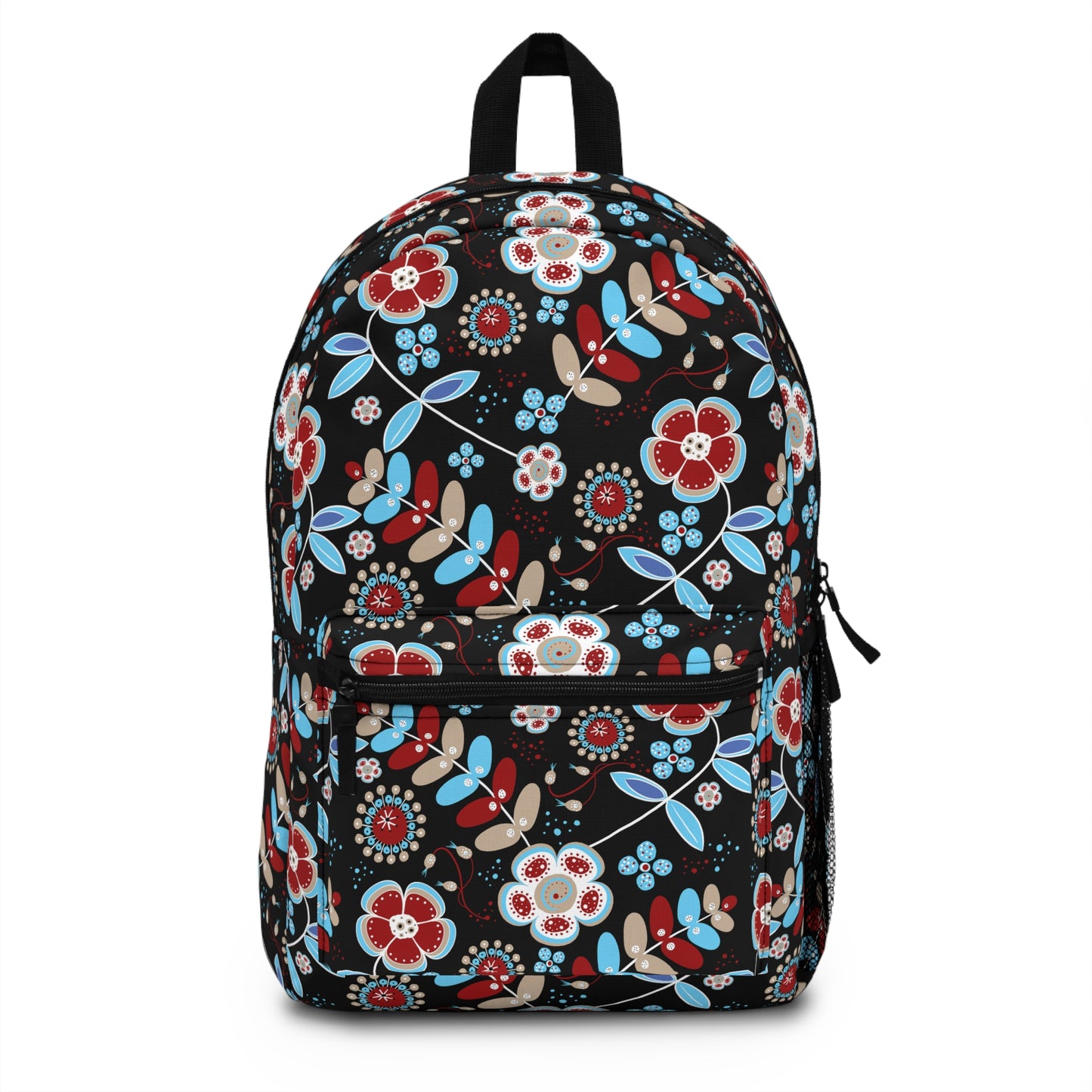 Floral Pattern Backpack, Trendy Rucksack for School, Travel Backpack, Stylish Bookbag, Gift for Her