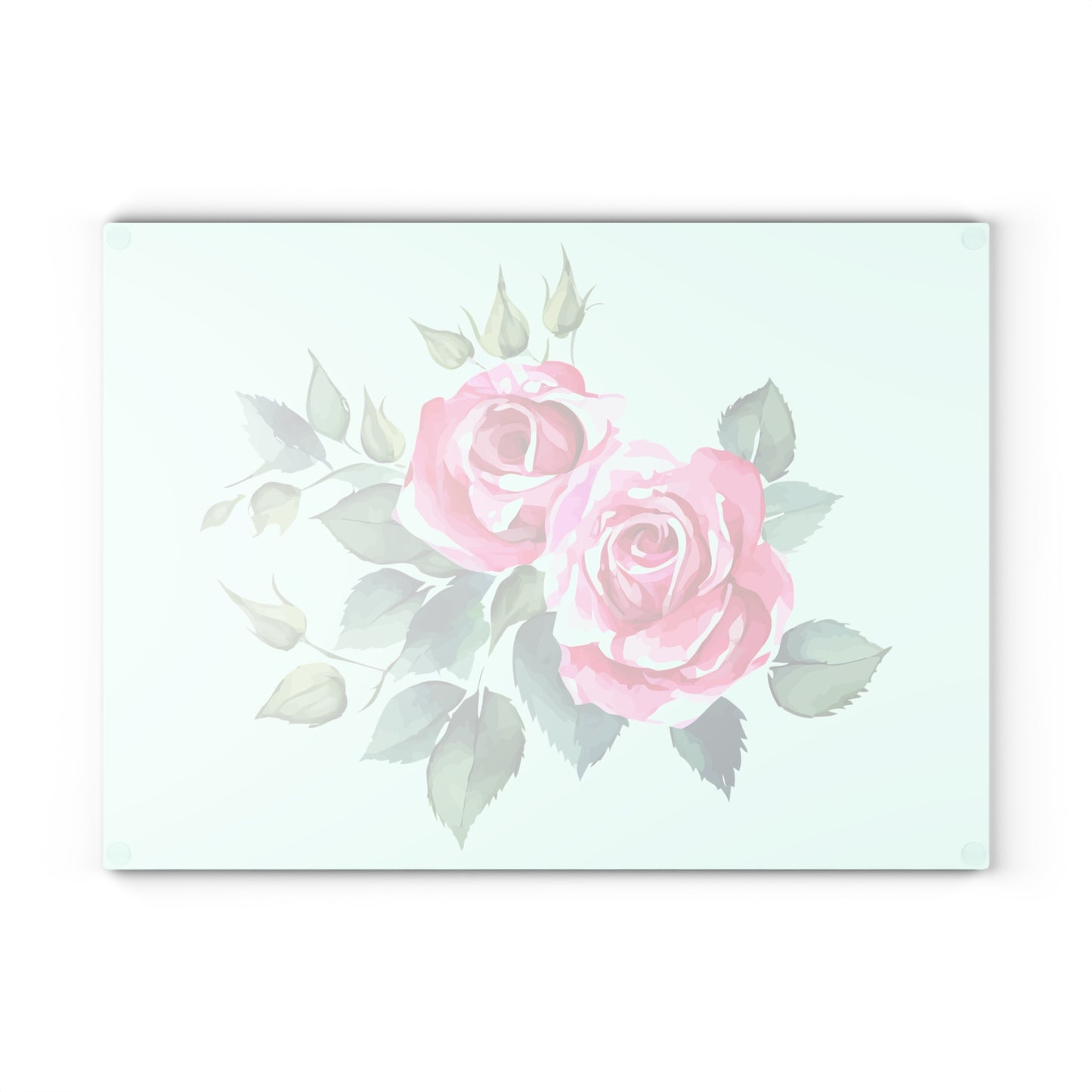 Elegant Floral Glass Cutting Board, Perfect for Kitchen Decor, Housewarming Gift, Wedding Gift, Floral Art, Cooking Accessory