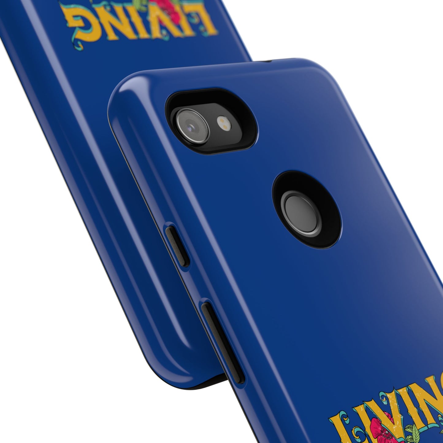 Living the Dream Phone Case, Floral Phone Cover, Tough Phone Case, Inspirational Gift, Boho Style Accessory, Dreamer Case