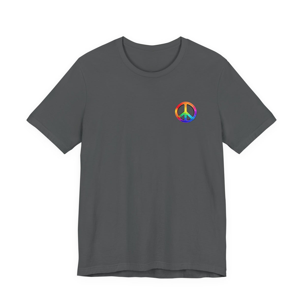 Peace Sign Tie-Dye Tee — Rainbow Hippie Peace Symbol T-Shirt