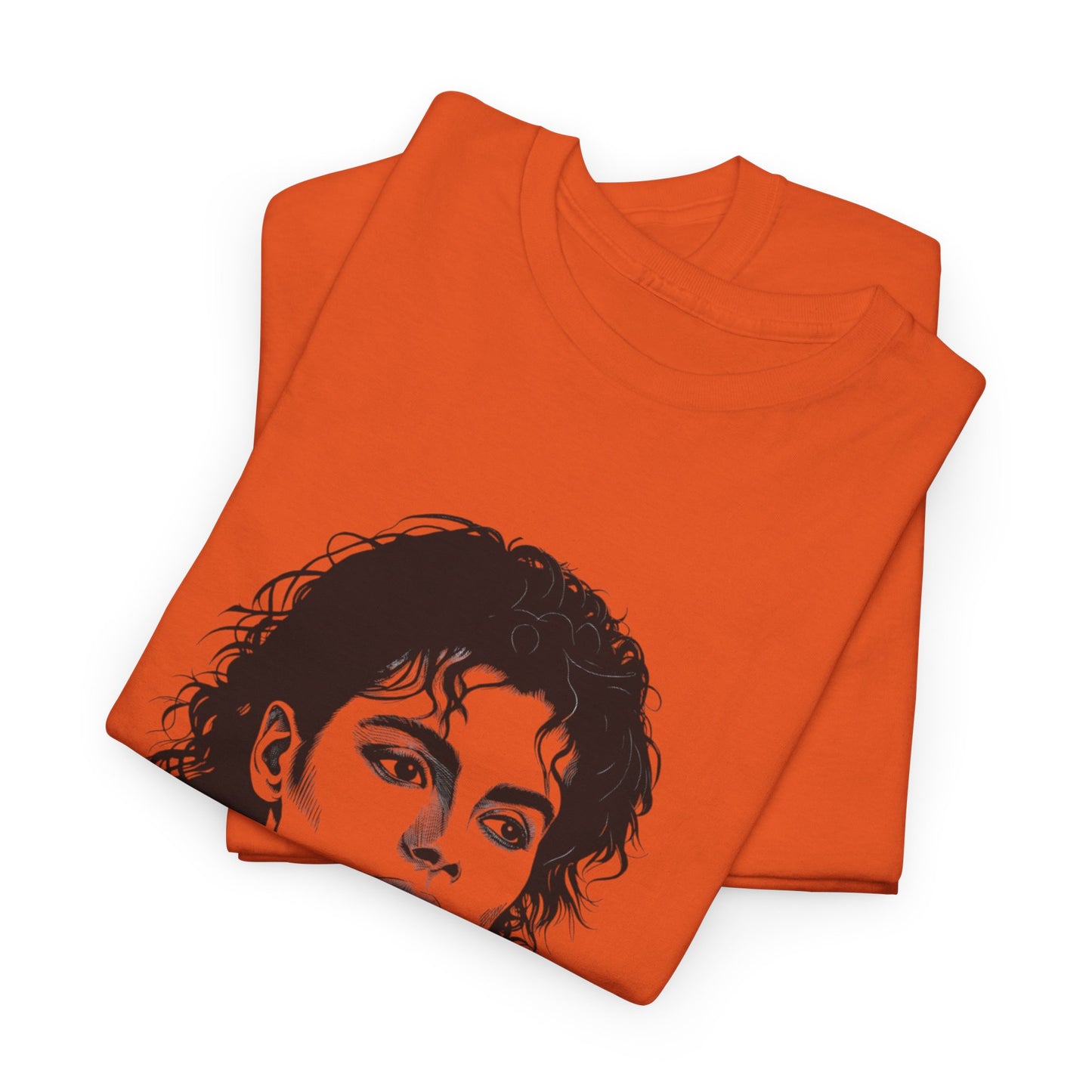 Michael Inspired Unisex Heavy Cotton Tee, Vintage Style Shirt, Retro Graphic Tee, Music Lover Gift, Unisex Casual Wear