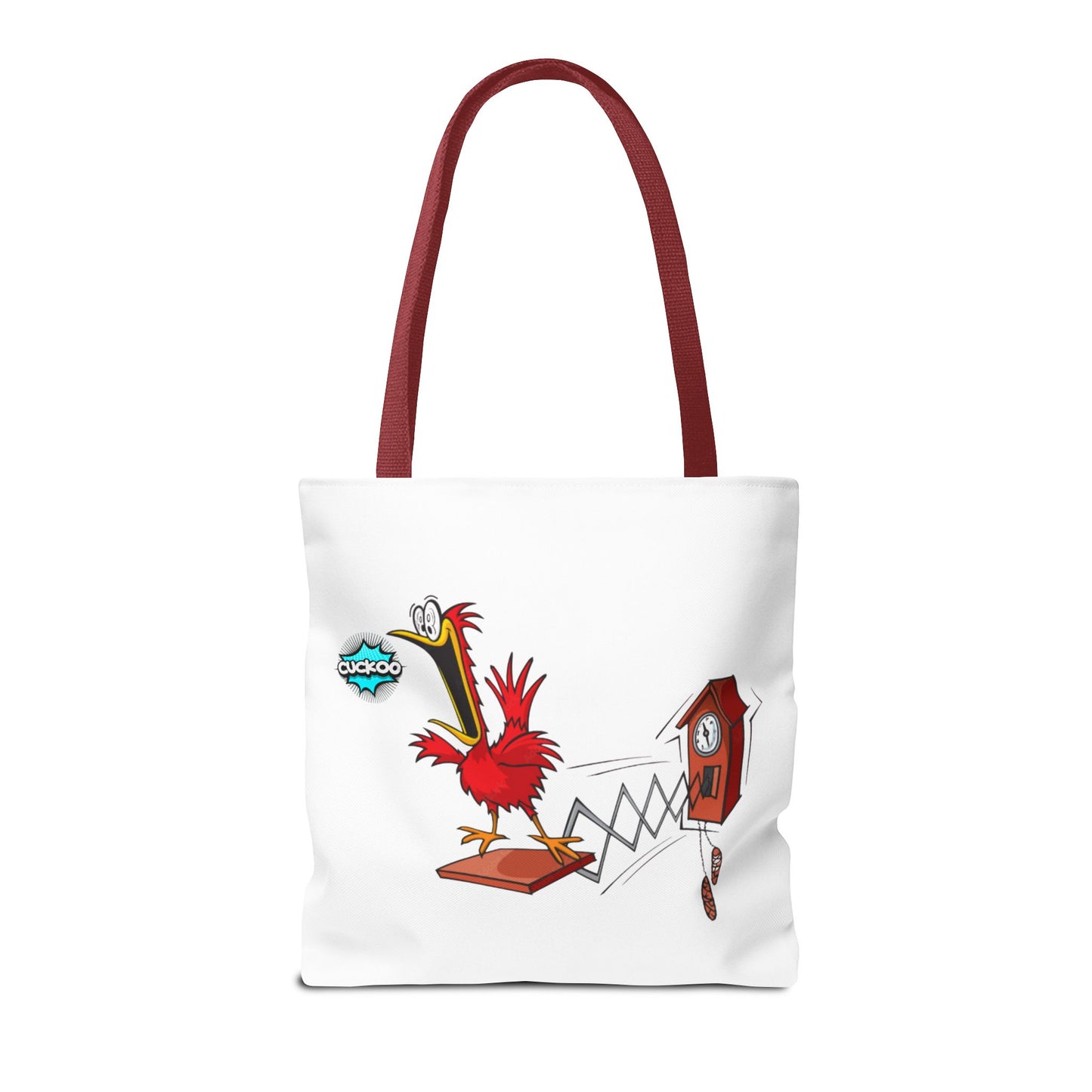 Quirky Cartoon Tote Bag, Funny Gift, Bird Lover's Bag, Everyday Use, Shopping