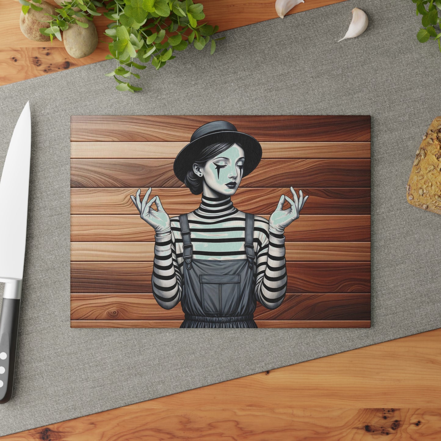 Chic Artist Glass Cutting Board, Kitchen Decor, Unique Gift, Housewarming, Cooking Essential, Modern Art Kitchenware