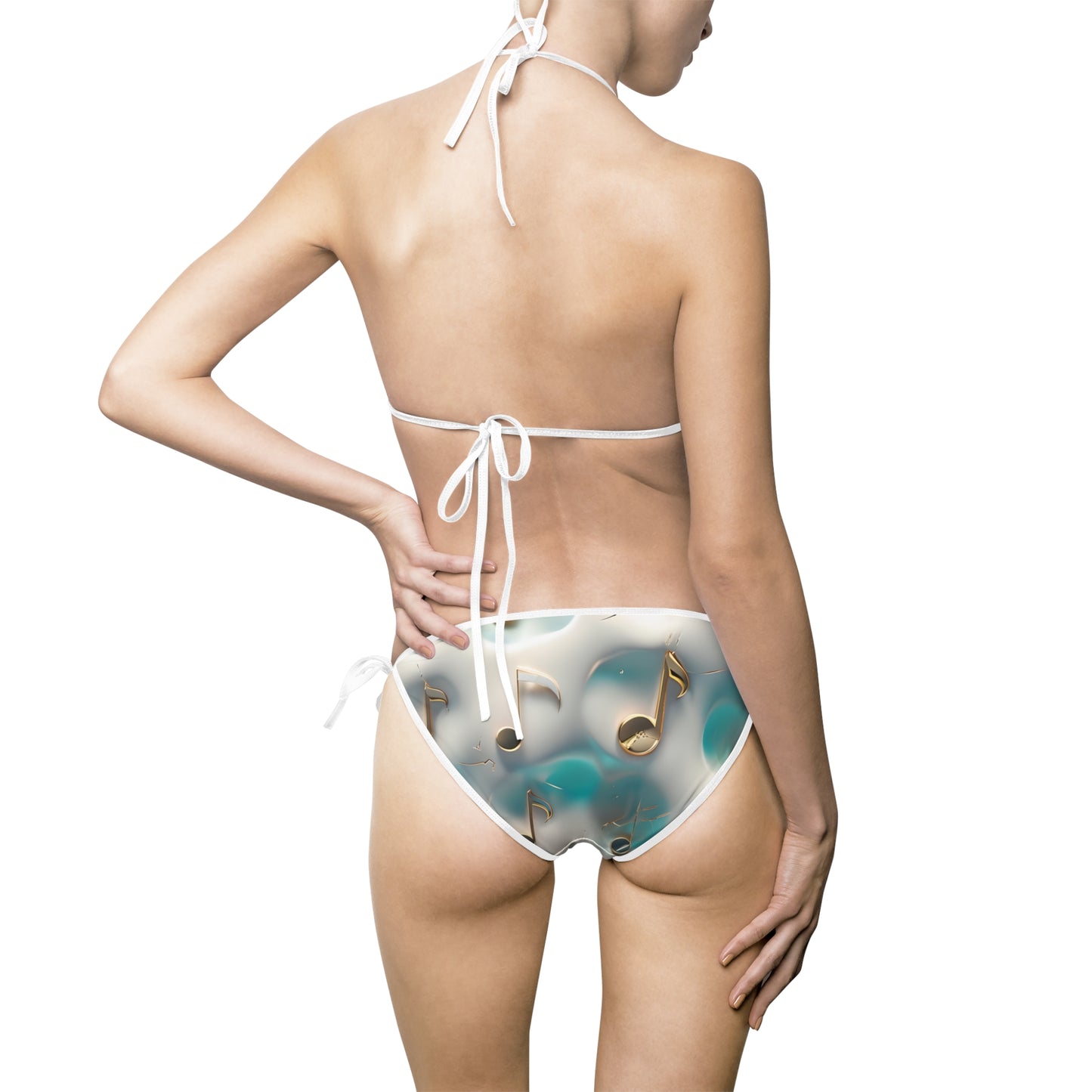 Musical Notes Bikini, Summer Swimwear, Beach Ready Swim Set, Pool Party Outfit