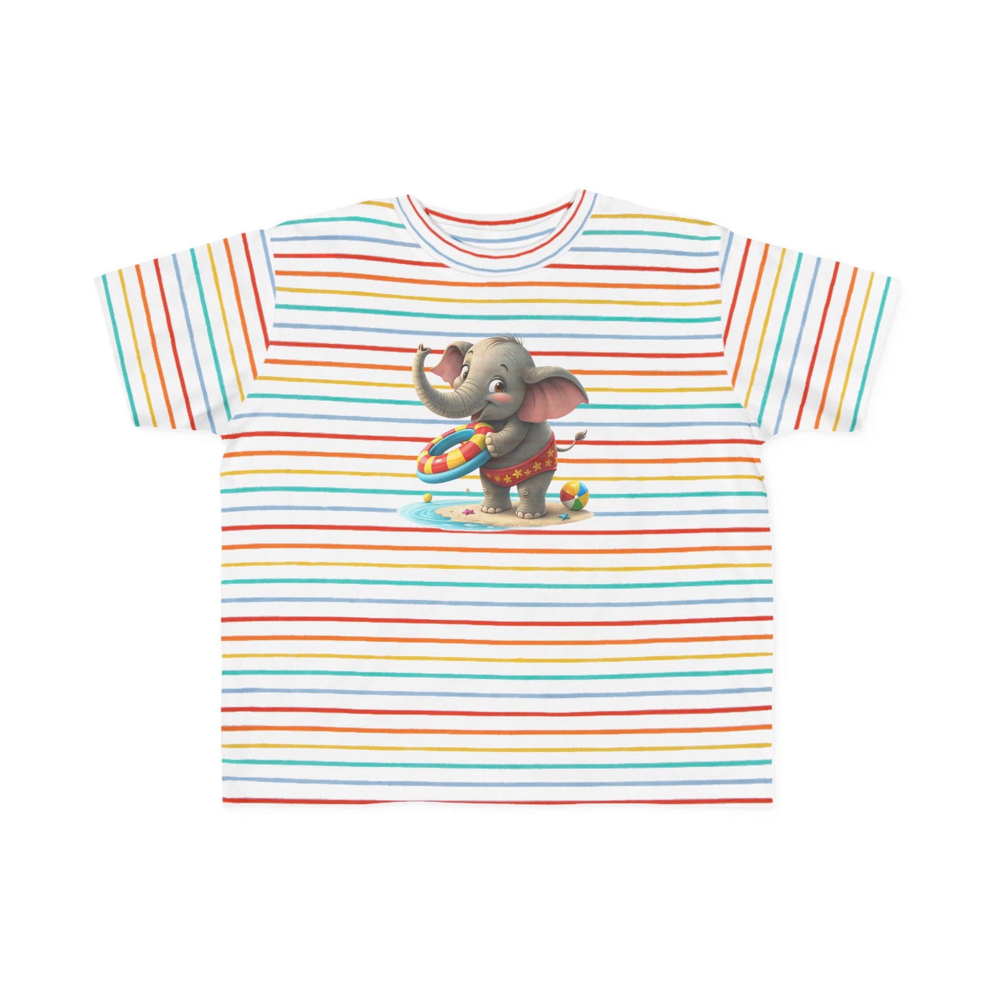 Cute Elephant Toddler Tee, Fun Summer Shirt, Kids Beachwear, Adorable Gift for Ages 2-5, Playful Animal Apparel