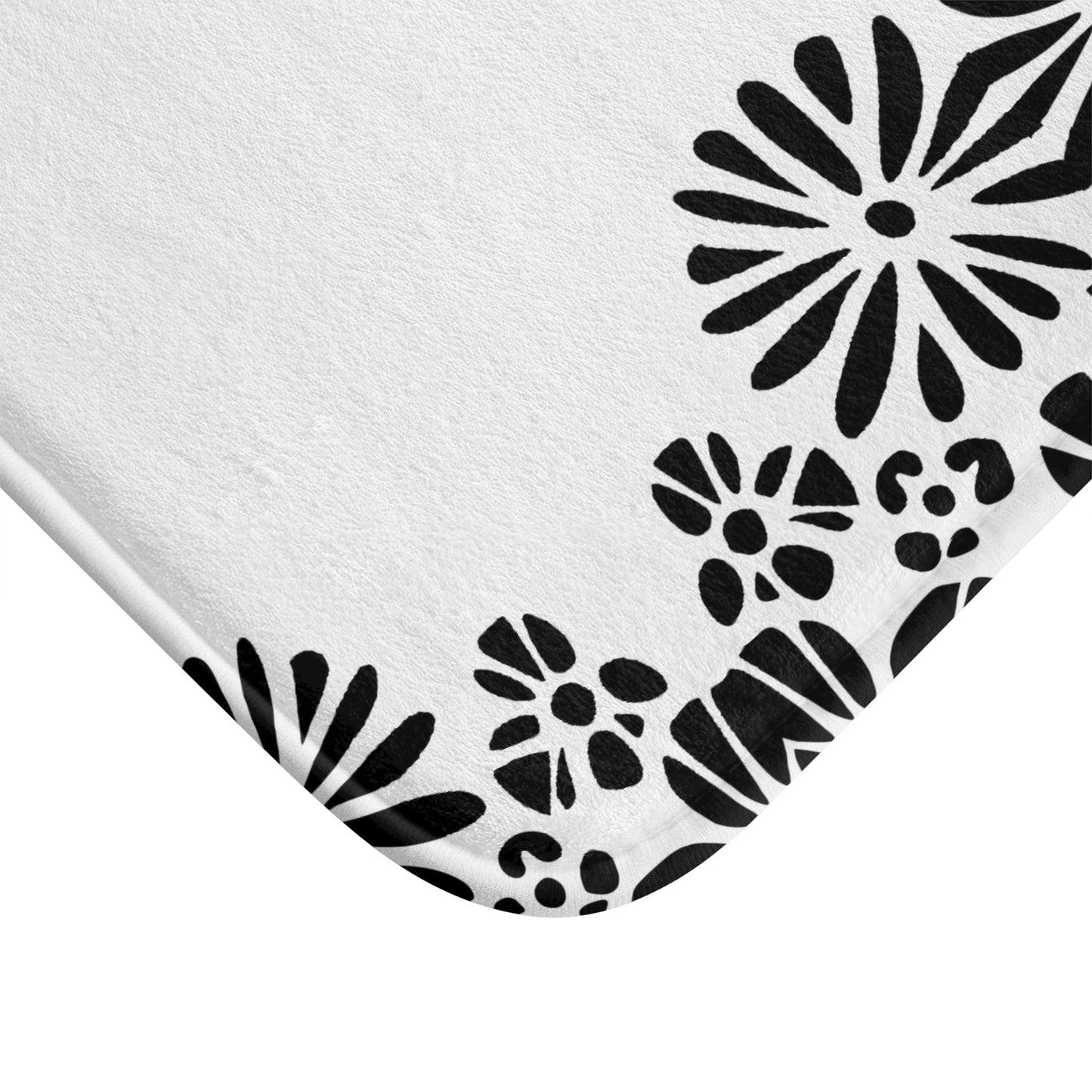 Floral Elegance Bath Mat - Chic Bathroom Decor, Home Spa Essentials, Gift for Her, Modern Design, Cozy Comfort