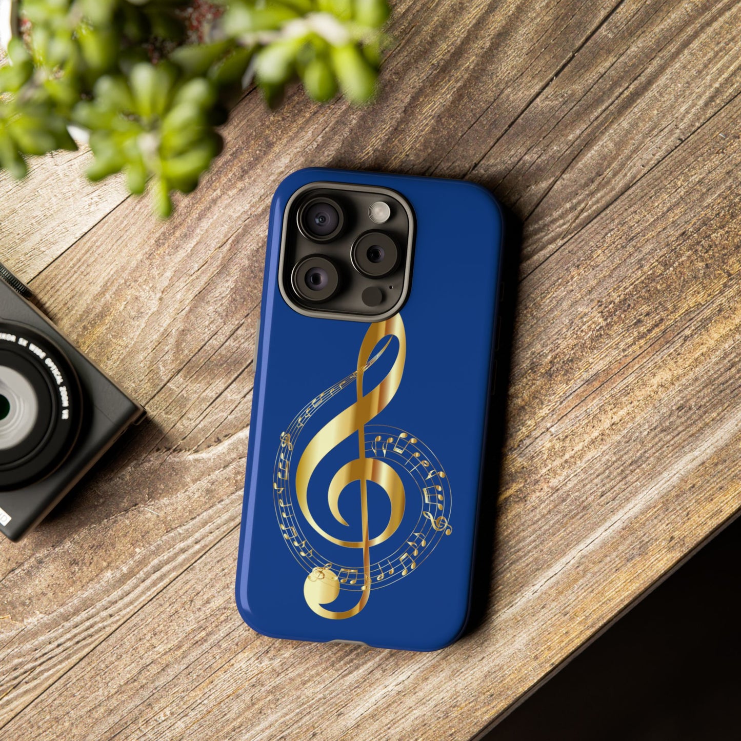 Tough Cases Blue and Gold Musical Note
