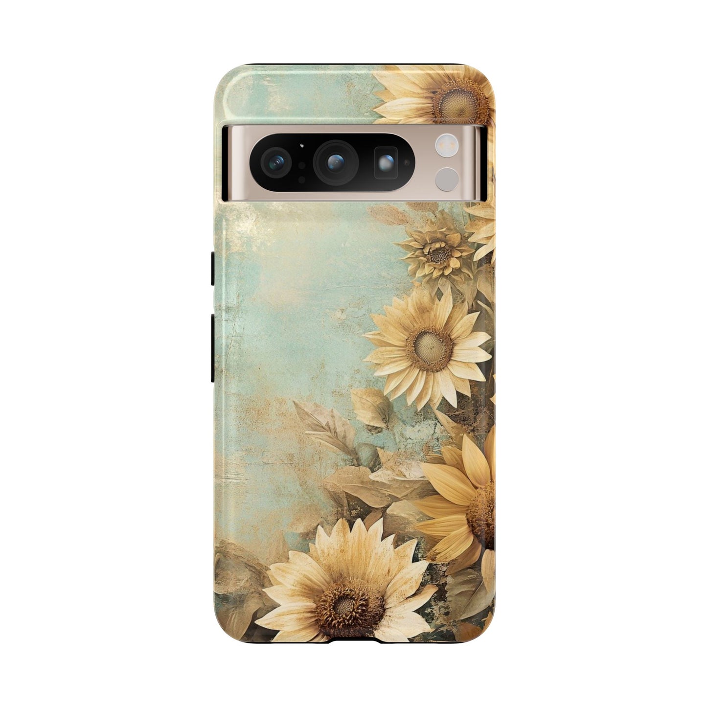 Sunflower Phone Case, Tough Shell Floral Cover, Nature Inspired Gift, Durable Protective Case, Perfect for Spring and Summer
