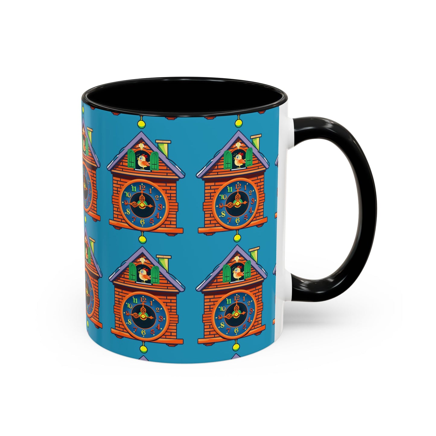 Whimsical Clock House Coffee Mug Unique Gift for Home Decor