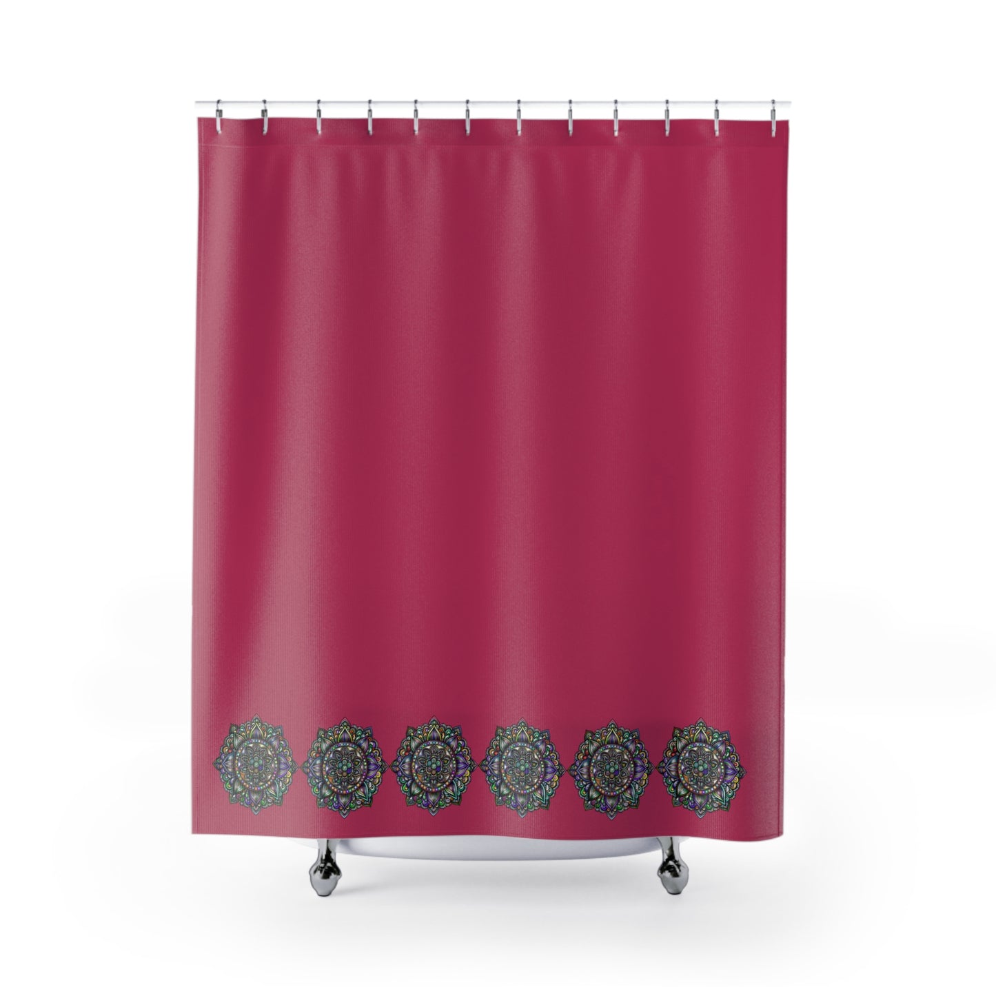 Vibrant Boho Shower Curtain, Decorative Bathroom Accent, Modern Home Decor, Gift for New Homeowners, Cozy Bathroom Essential