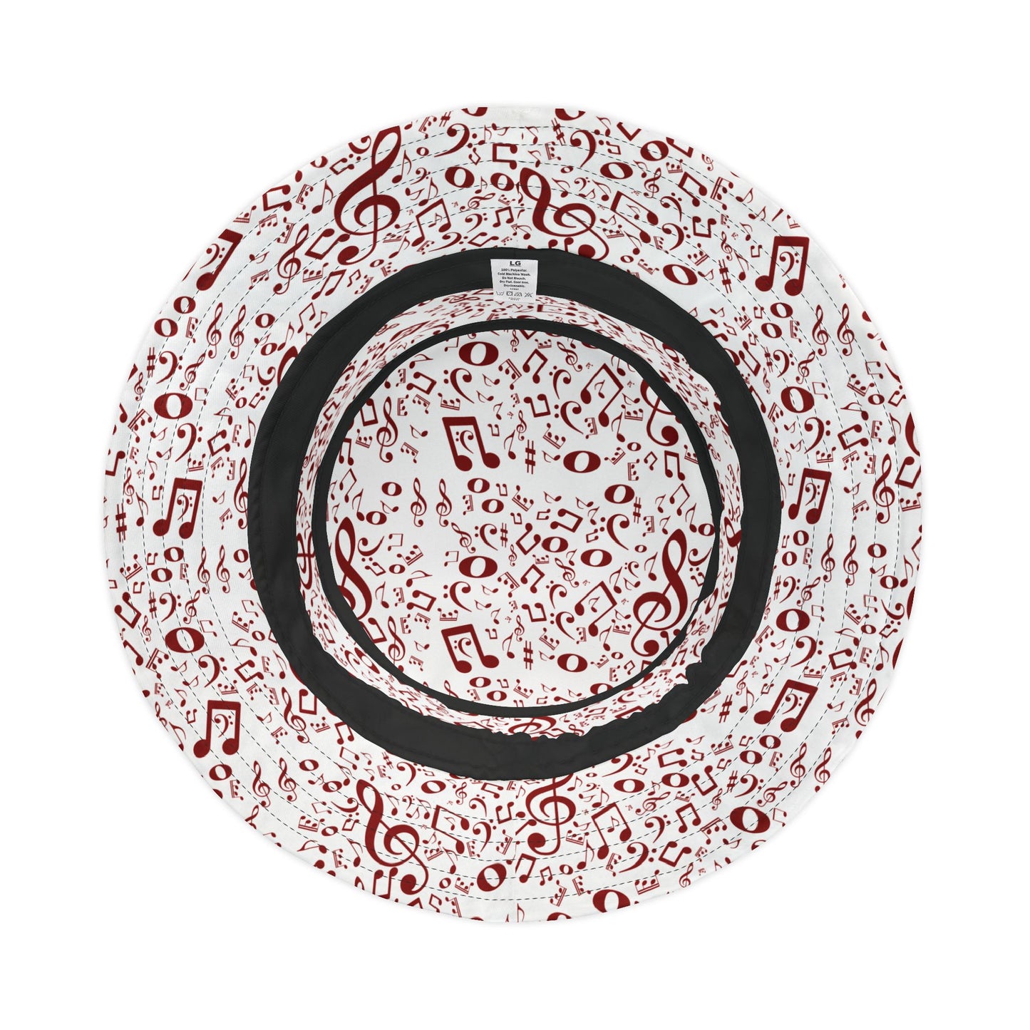 Musical Notes Bucket Hat for Music Lovers, Trendy Hat for Summer, Festival Accessory, Gift for Musicians, Unique Musician Gift