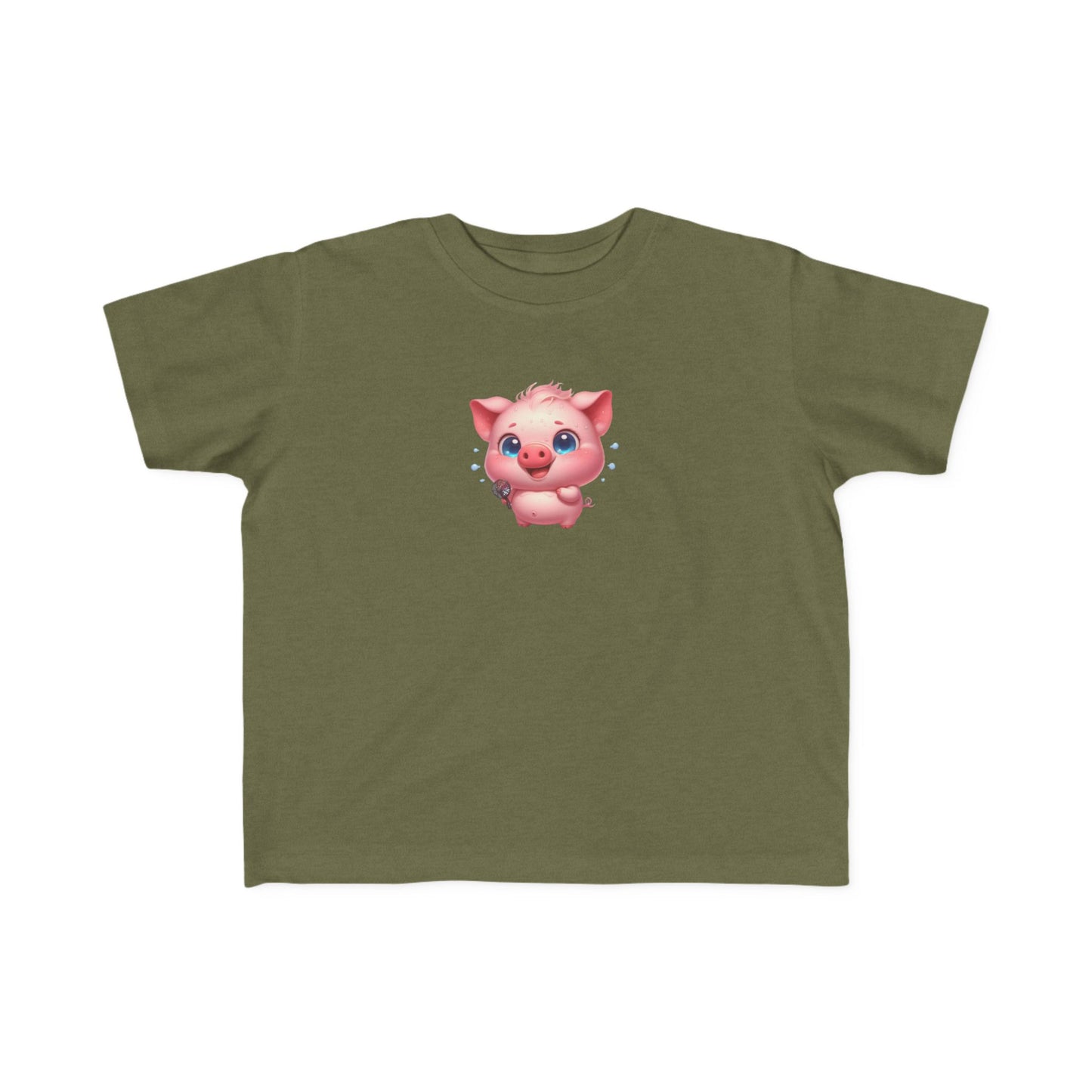 Cute Pig Toddler Tee, Adorable Animal Shirt for Kids, Perfect Baby Gift, Birthday Outfit, Playful Graphic Tee, Toddler Clothing