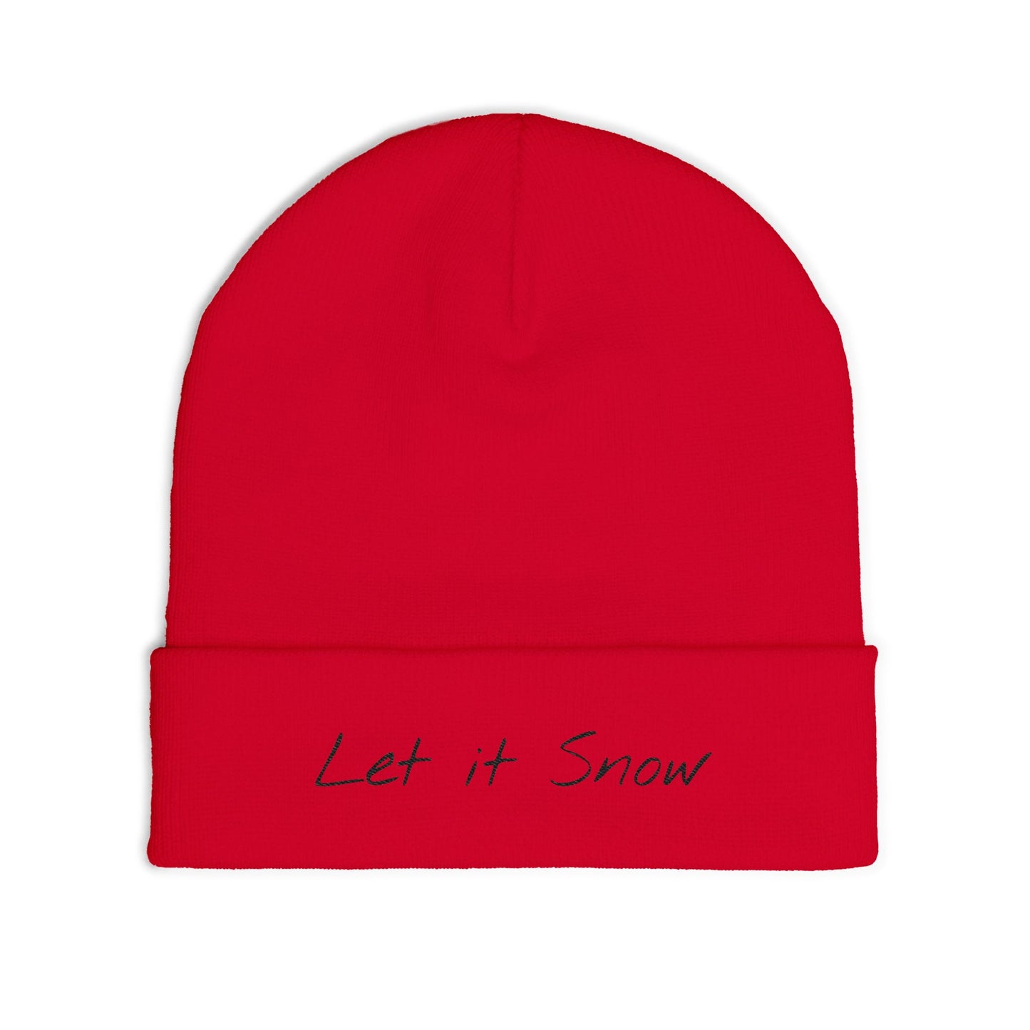 Knit Beanie Let it Snow