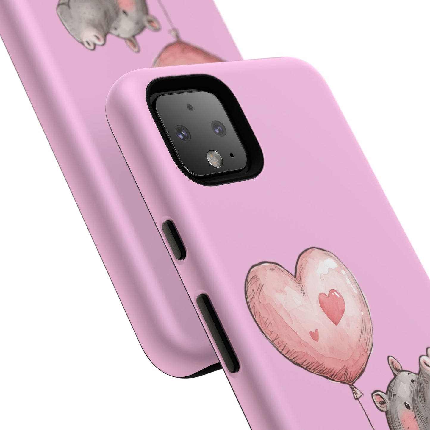 Cute Hippo Phone Case | Good Vibes, Gift for Friends, Cute Phone Accessories, Animal Lover Gift, Happy Phone Cover