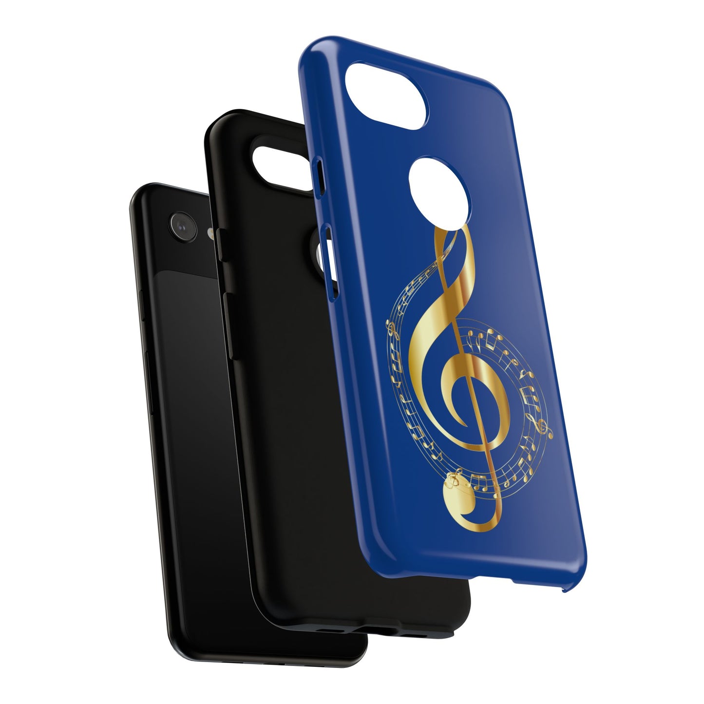 Tough Cases Blue and Gold Musical Note