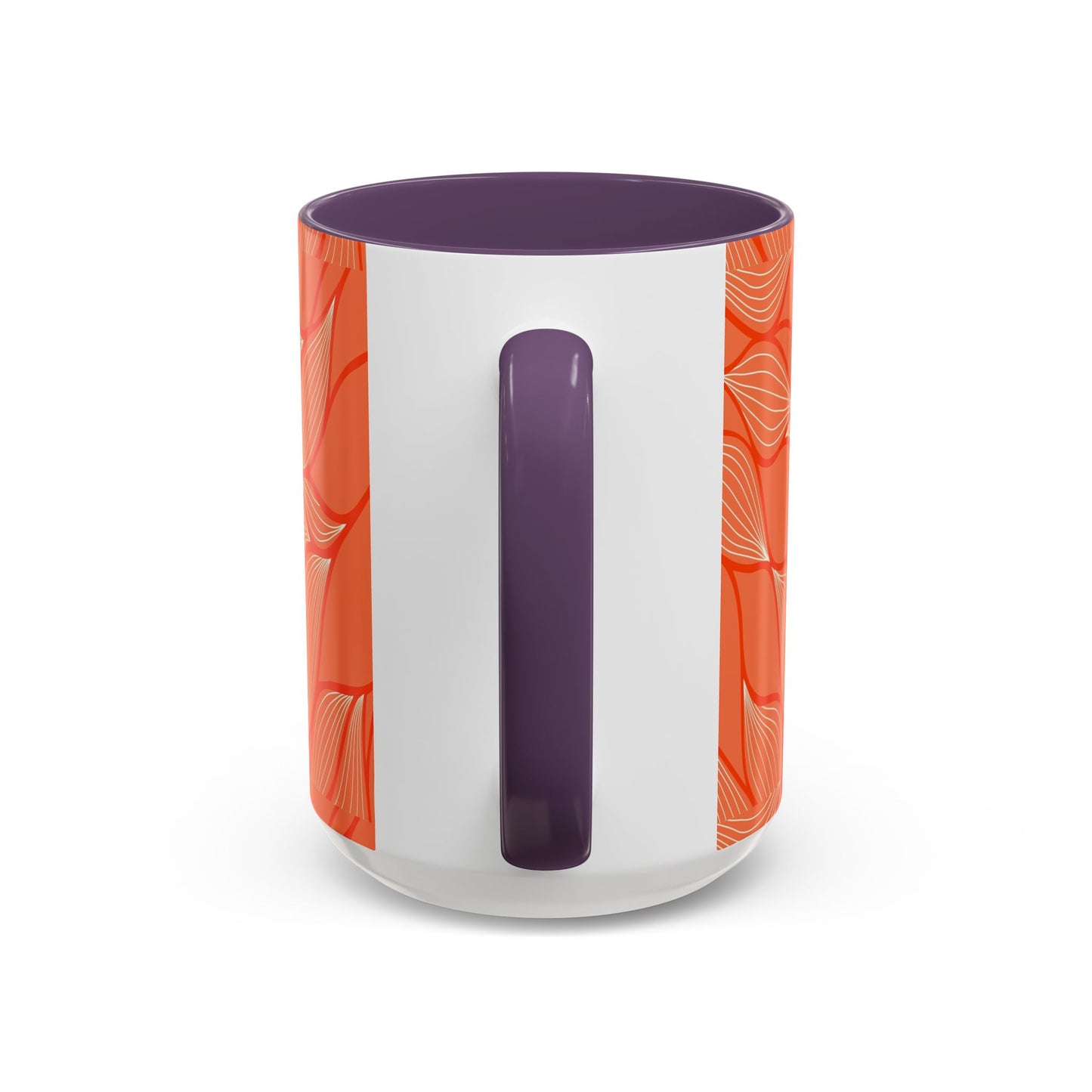 Stylish Accent Coffee Mug, Floral Pattern Drinkware, Unique Gift for Coffee Lovers, Home Decor, Kitchenware, Vibrant Design