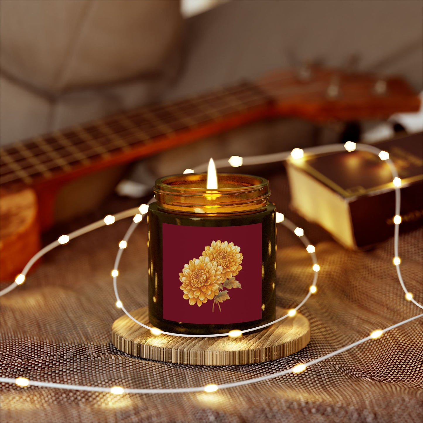Floral Scented Candles - Hand-Poured Coconut Apricot Wax, Cozy Decor, Relaxation Gift, Home Fragrance, Gift for Her, Candle Lover