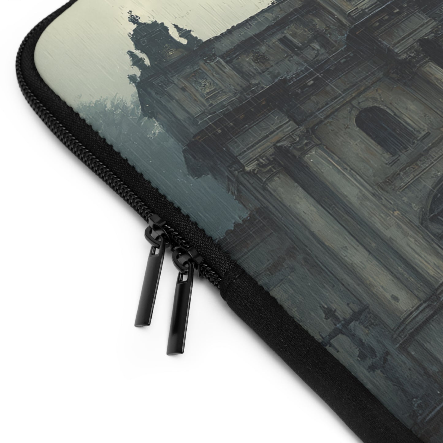 Elegant Vintage Laptop Sleeve with Architectural Design, Computer Case, Tech Accessory, Gift for Students, Stylish Electronics Protection