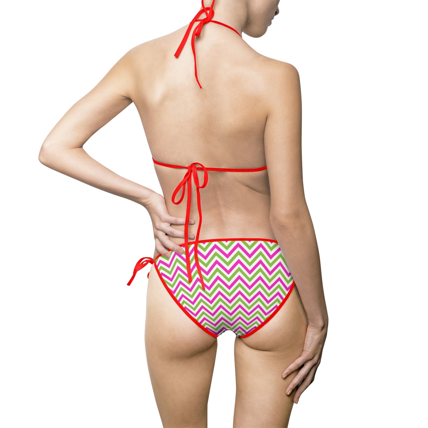 Vibrant Women's Bikini Swimsuit, Summer Beachwear, Pool Party, Vacation Swimwear, Trendy Swim Outfit