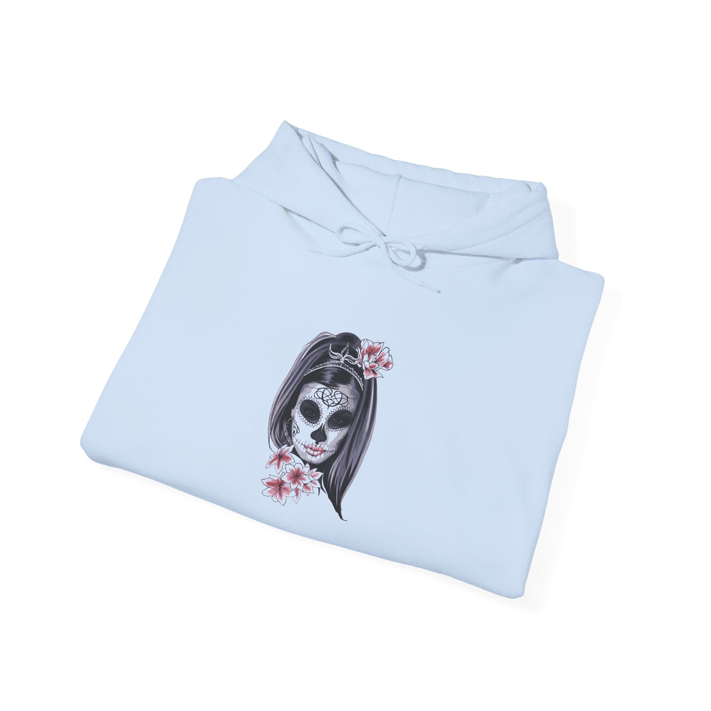 Day of the Dead Hoodie | Unisex Heavy Blend Sweatshirt, Skull Art, Mexican Holiday Apparel, Halloween Costume, Festival Gear