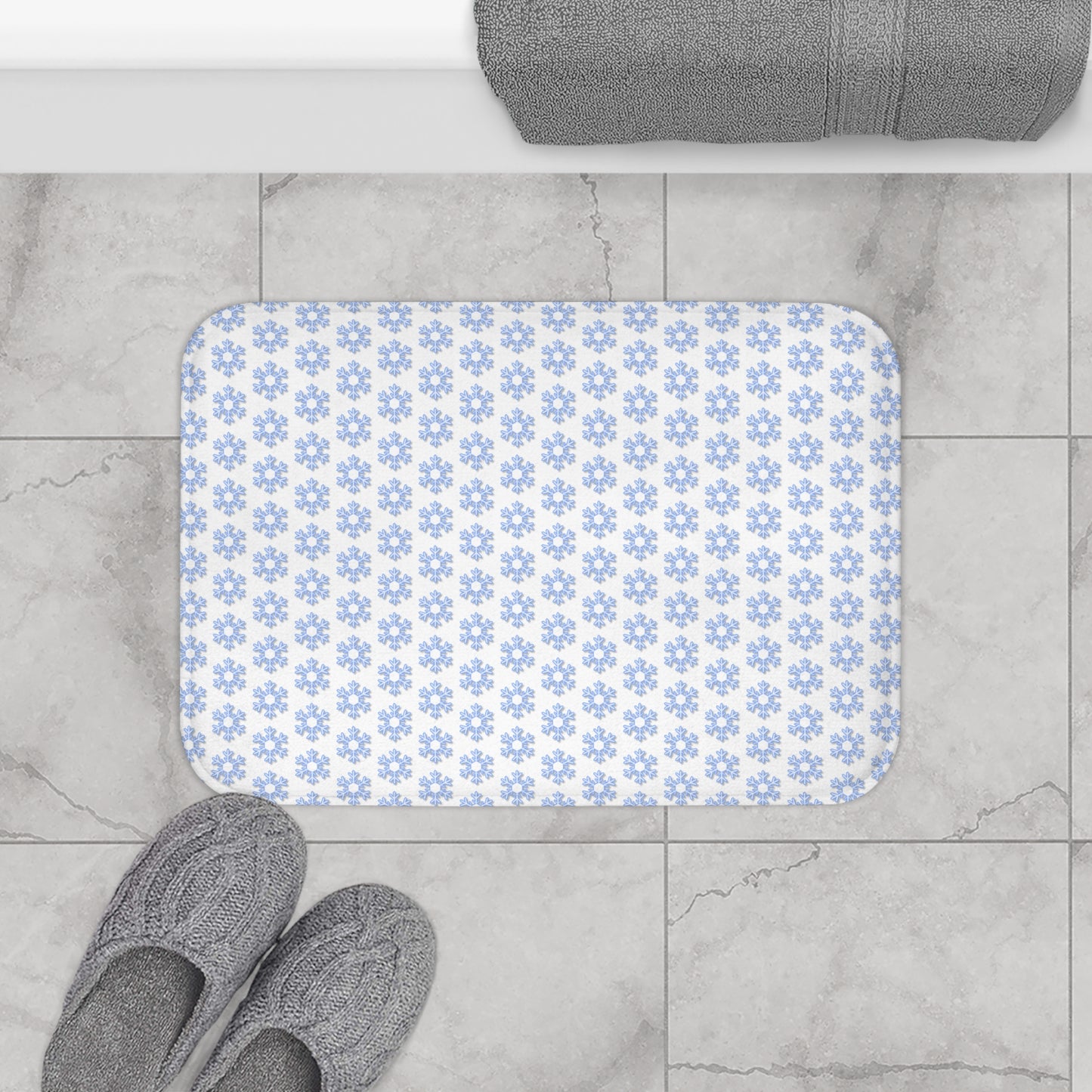 Charming Floral Bath Mat, Cute Bathroom Decor, Non-Slip Bath Rug, Spring Home Accessory, Gift for Housewarming