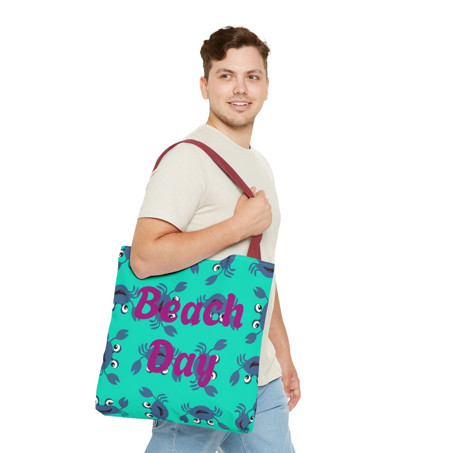 Beach Day Tote Bag, Summer Beach Essentials, Gift for Ocean Lovers, Eco-Friendly Shopping Bag, Fun Beach tote, Casual Day Out.
