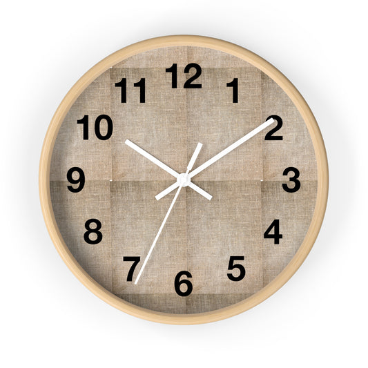 Minimalist Natural Wall Clock | Rustic Decor, Timeless Home Accent, Gift for Housewarming, Boho Vibe, Modern Design