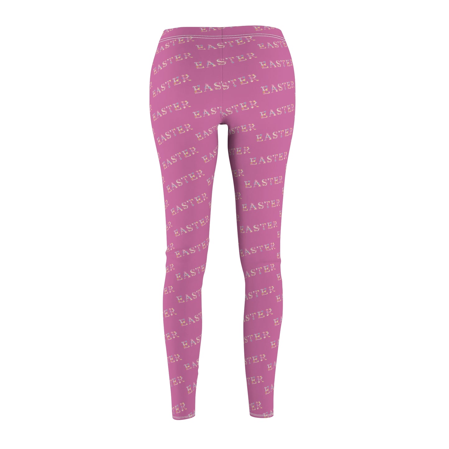 Easter Vibe Casual Leggings - Perfect for Spring, Yoga, Lounging, Holiday Celebrations, Fitness - Women's Cut & Sew