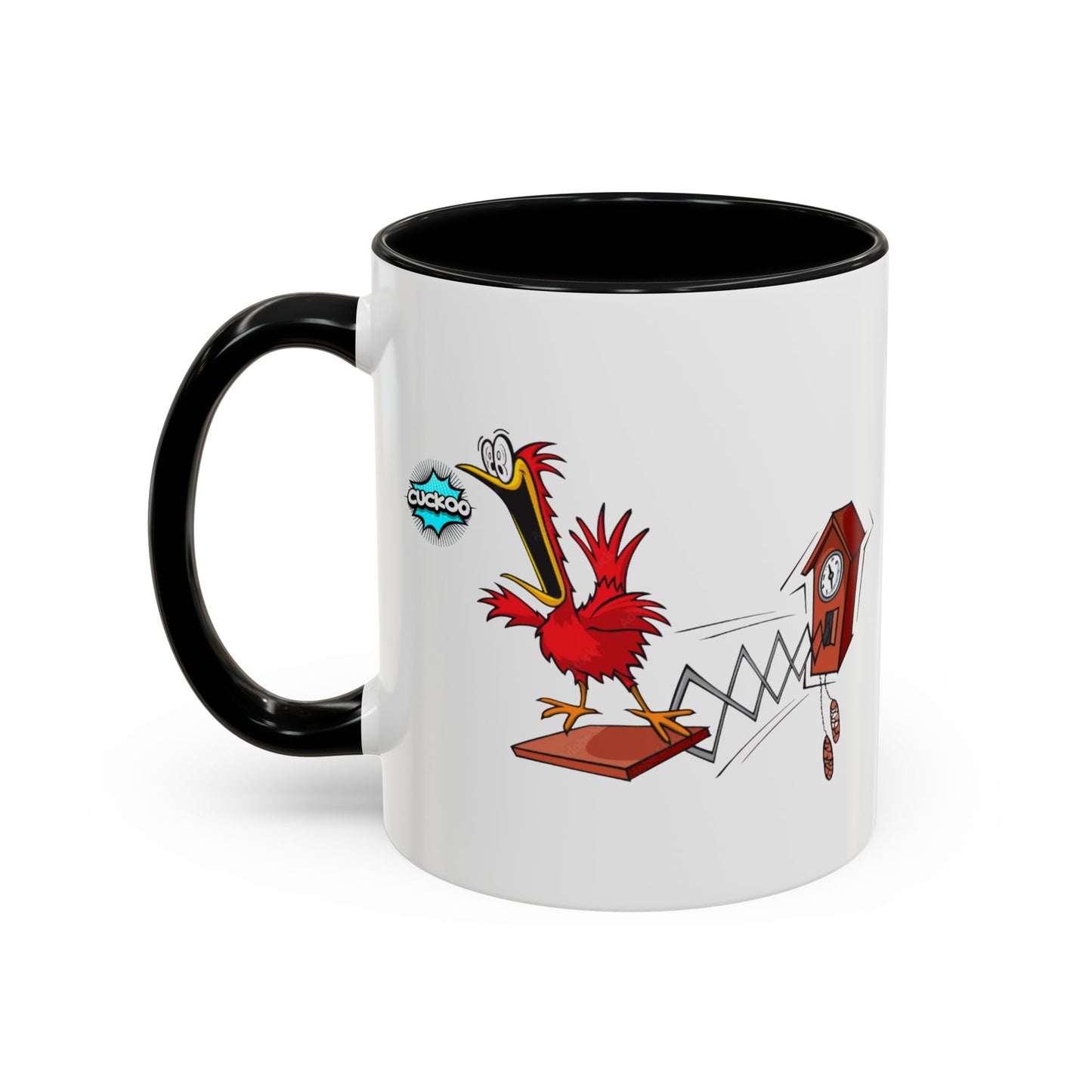 Whimsical Cuckoo Coffee Mug, Fun Gift for Bird Lovers