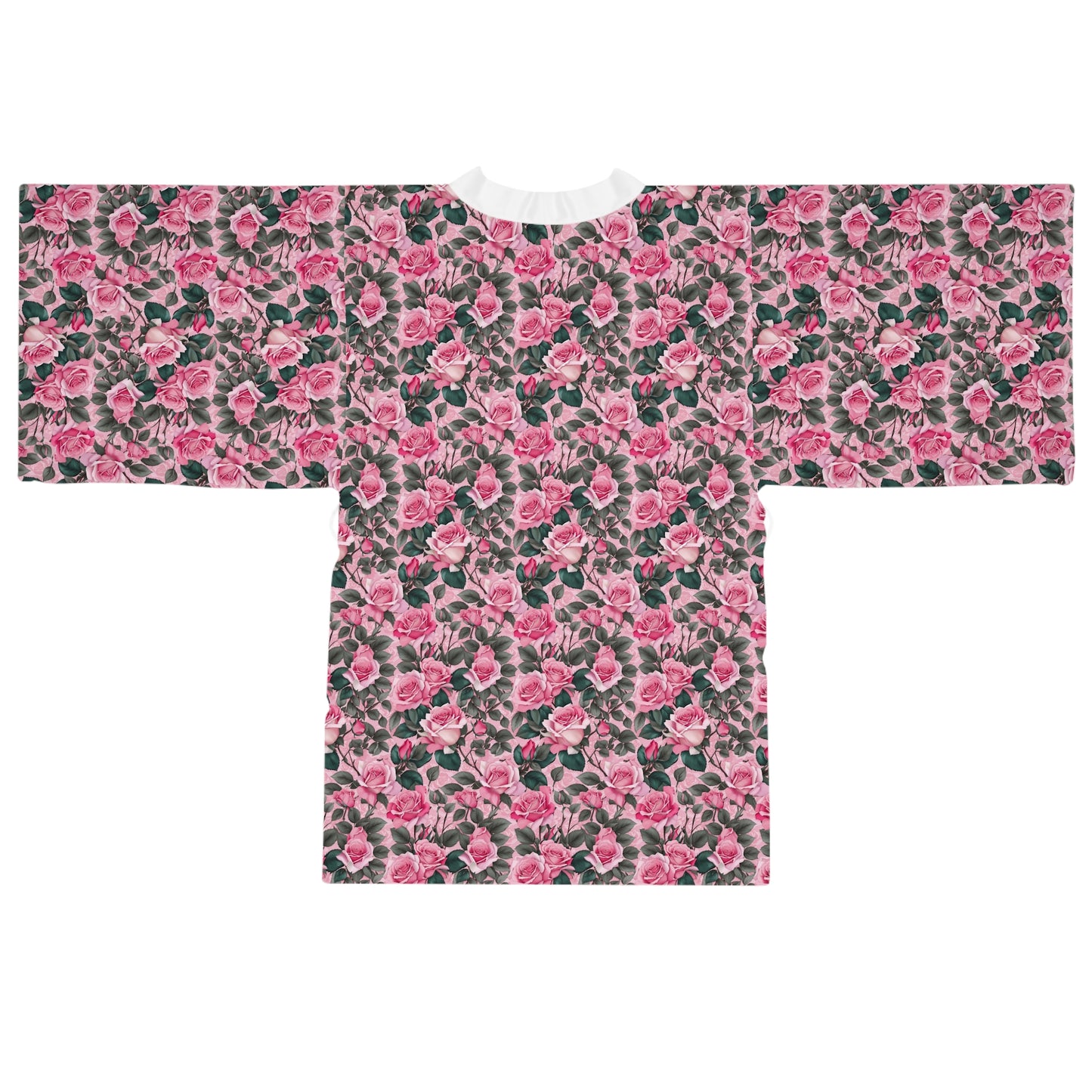 Floral Long Sleeve Kimono Robe, Cozy Loungewear, Gift for Her, Relaxing Homewear, Boho Chic, Mother's Day Robe