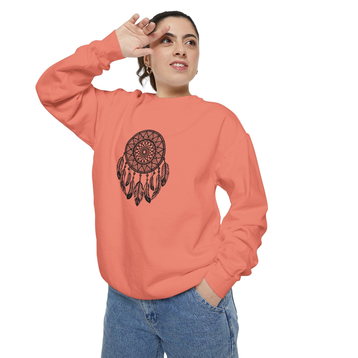 Dreamcatcher Sweatshirt for Cozy Vibes, Perfect Gift for Boho Lovers, Casual Outfits, Fall Style, Relaxing Days