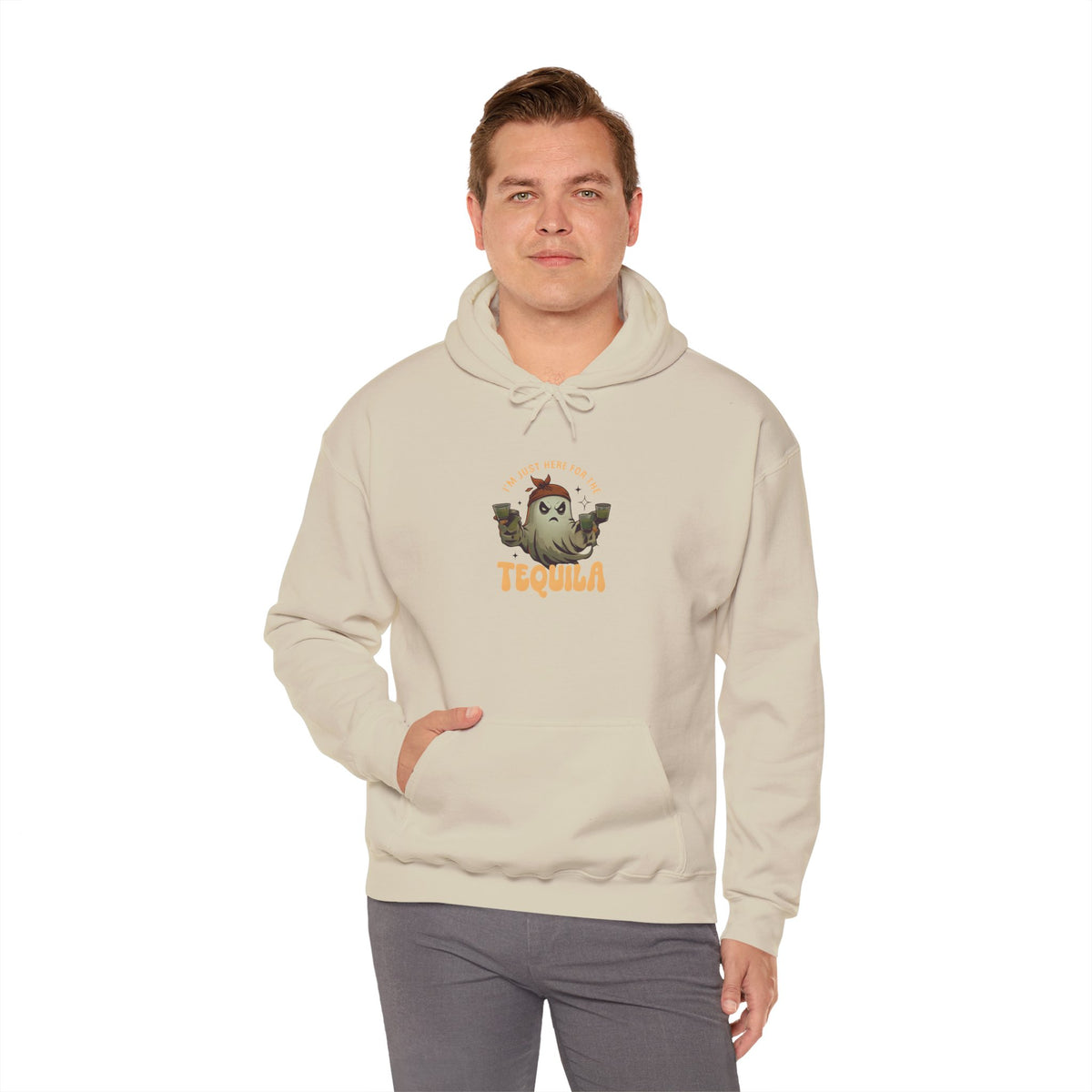 Unisex Heavy Blend™ Hooded Sweatshirt Only here for the Tequila