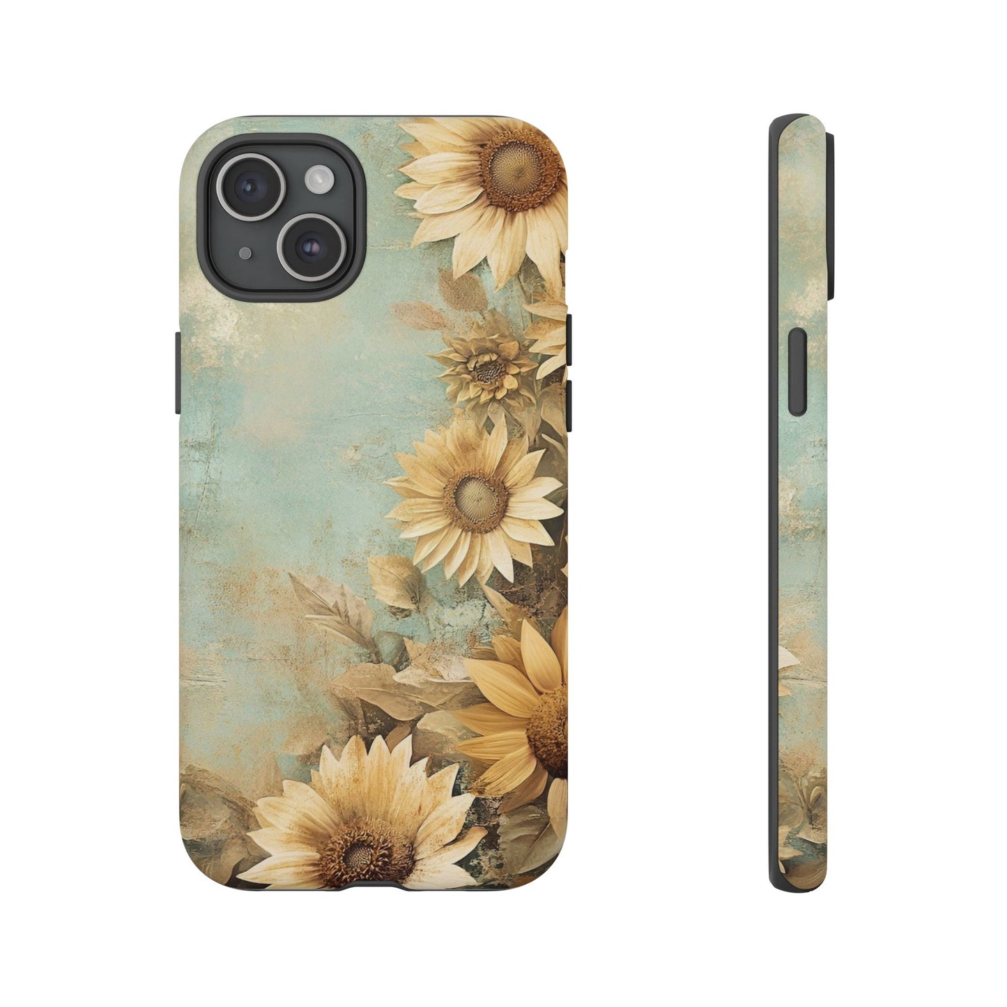 Sunflower Phone Case, Tough Shell Floral Cover, Nature Inspired Gift, Durable Protective Case, Perfect for Spring and Summer