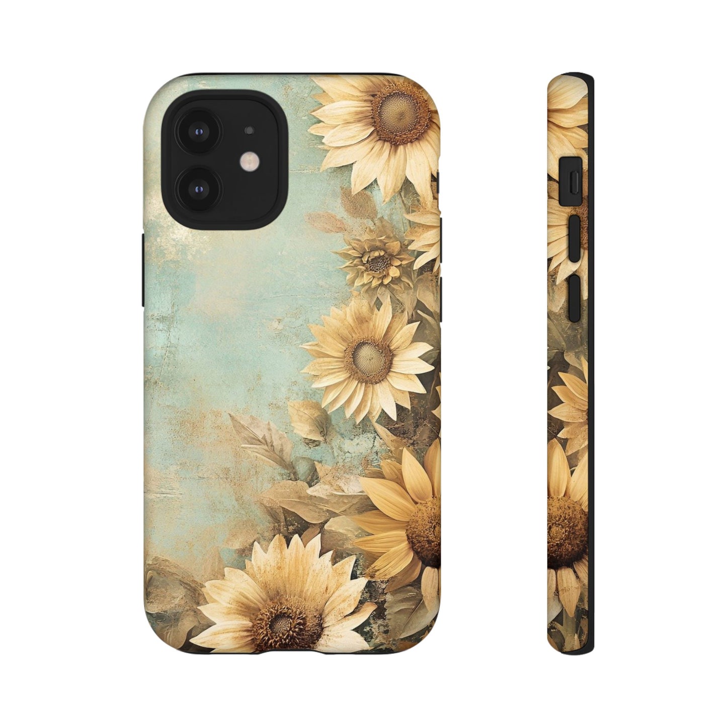 Sunflower Phone Case, Tough Shell Floral Cover, Nature Inspired Gift, Durable Protective Case, Perfect for Spring and Summer
