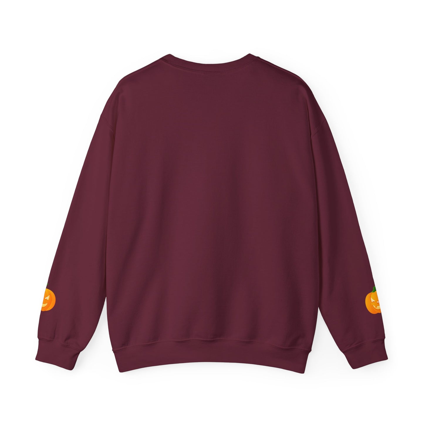 Halloween Pumpkin Sweatshirt, Cozy Fall Apparel, Unisex Crewneck for Halloween, Autumn Casual Wear, Fun Gift Idea