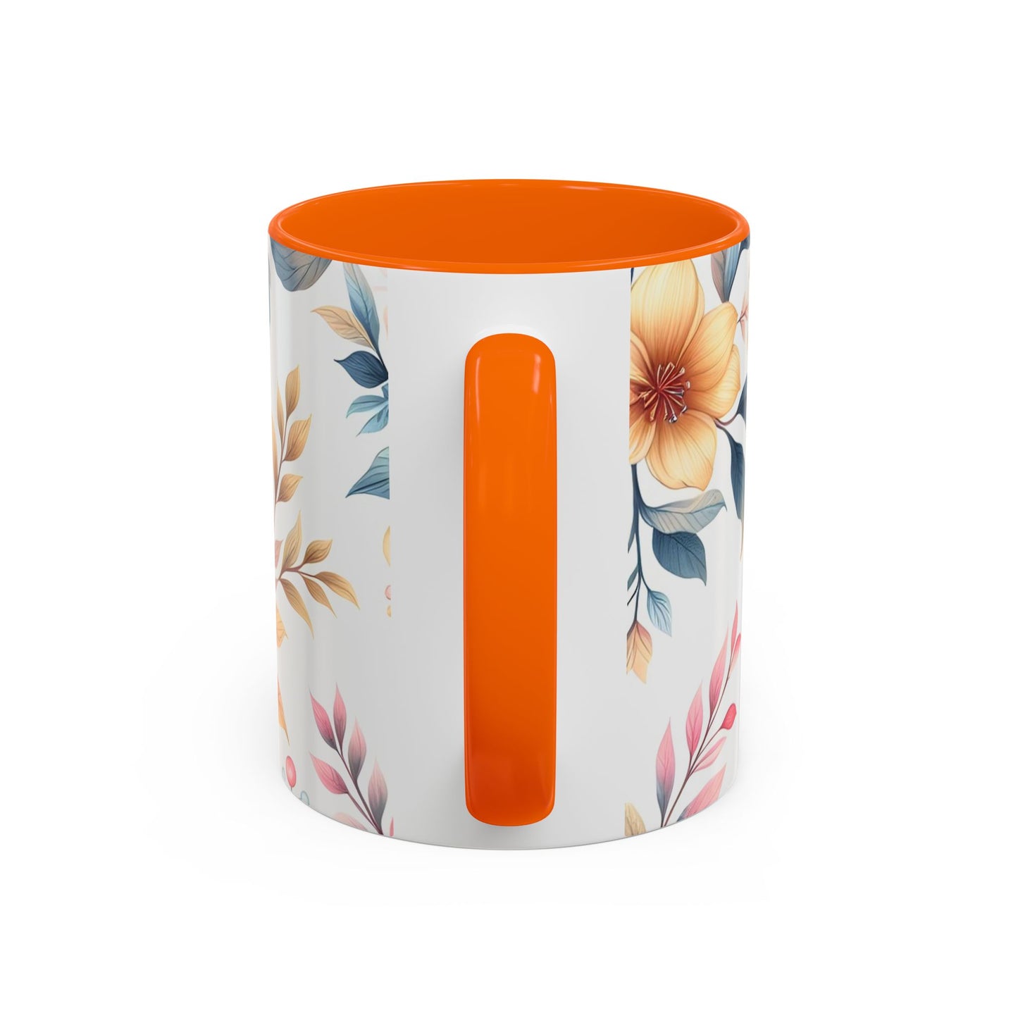 Floral Accent Coffee Mug - Perfect Gift for Tea Lovers, Home Decor, Kitchen Accessories, Mother's Day, Coffee Enthusiasts